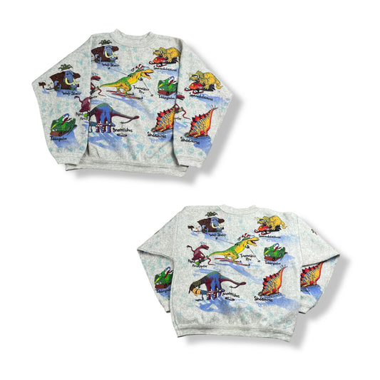 Vintage Artisans Dinosaur AOP Crewneck 6/7