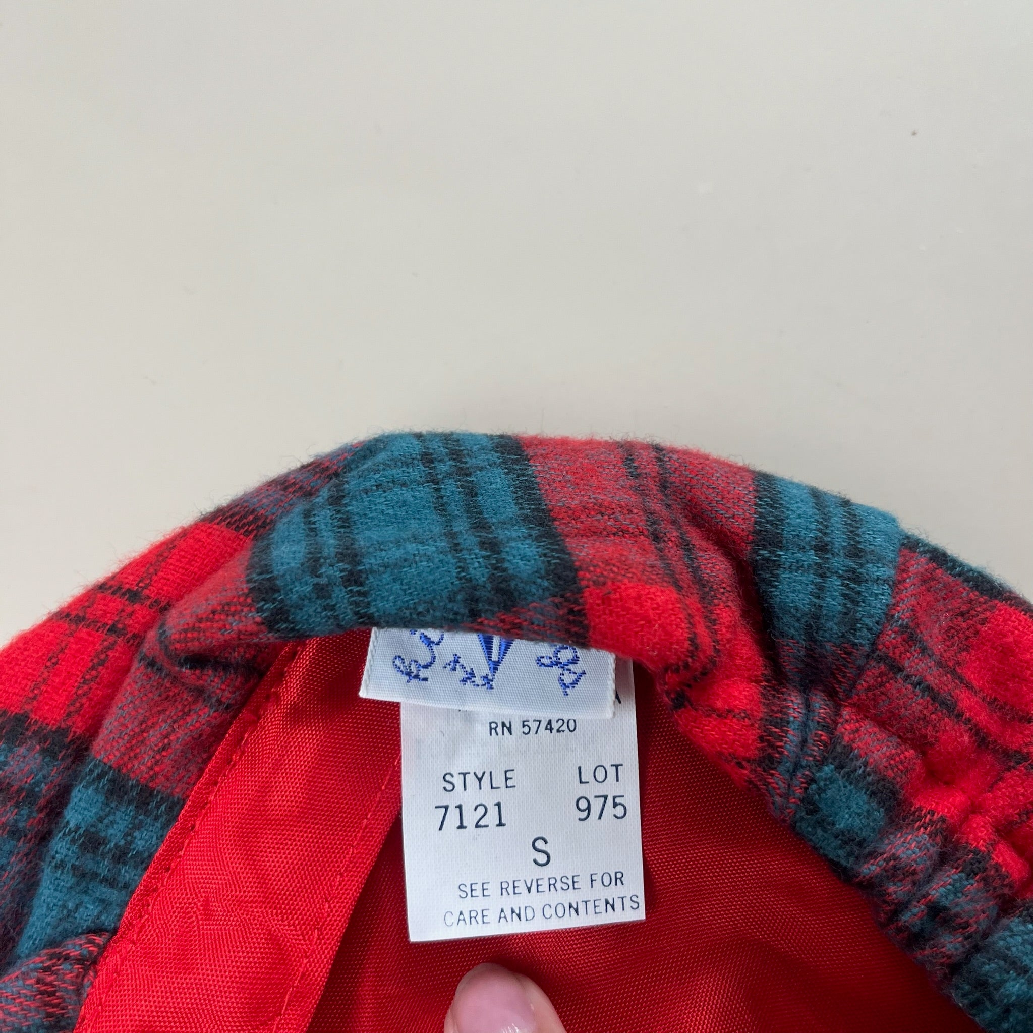 Vintage Plaid Paperboy Hat