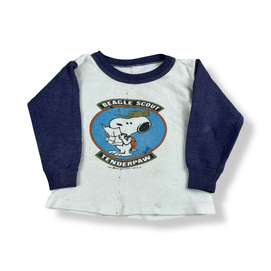 Vintage Snoopy Beagle Scout Longsleeve Sweater 2T