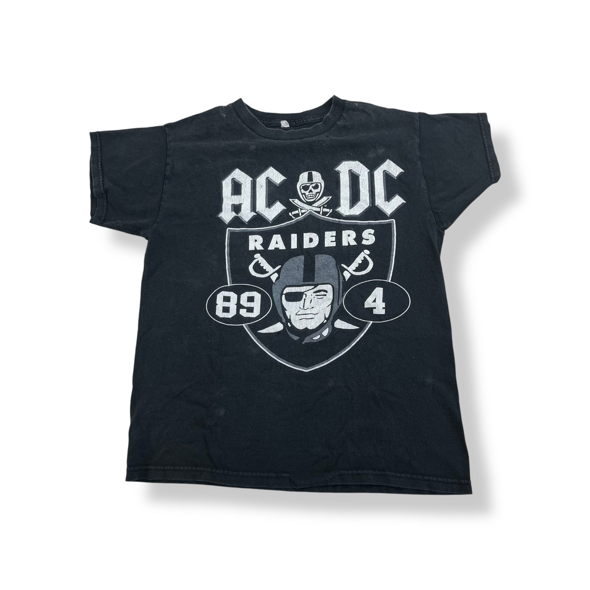 Vtg Oakland Raiders X ACDC Adult Medium