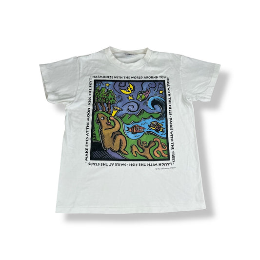 Vintage 90's Human-I T-Shirt Youth Medium