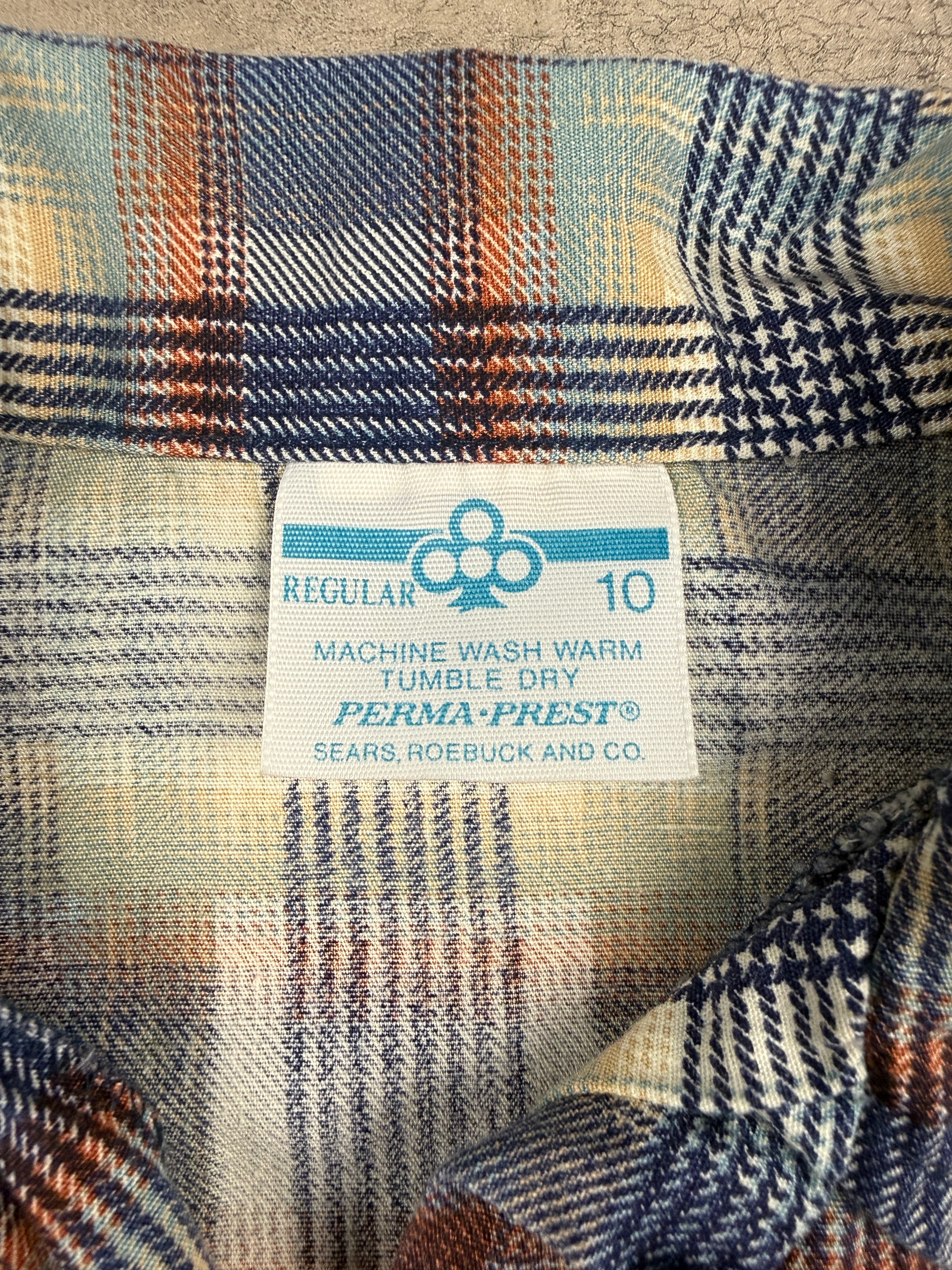 Vintage Sears Flannel Button Up 4/5T
