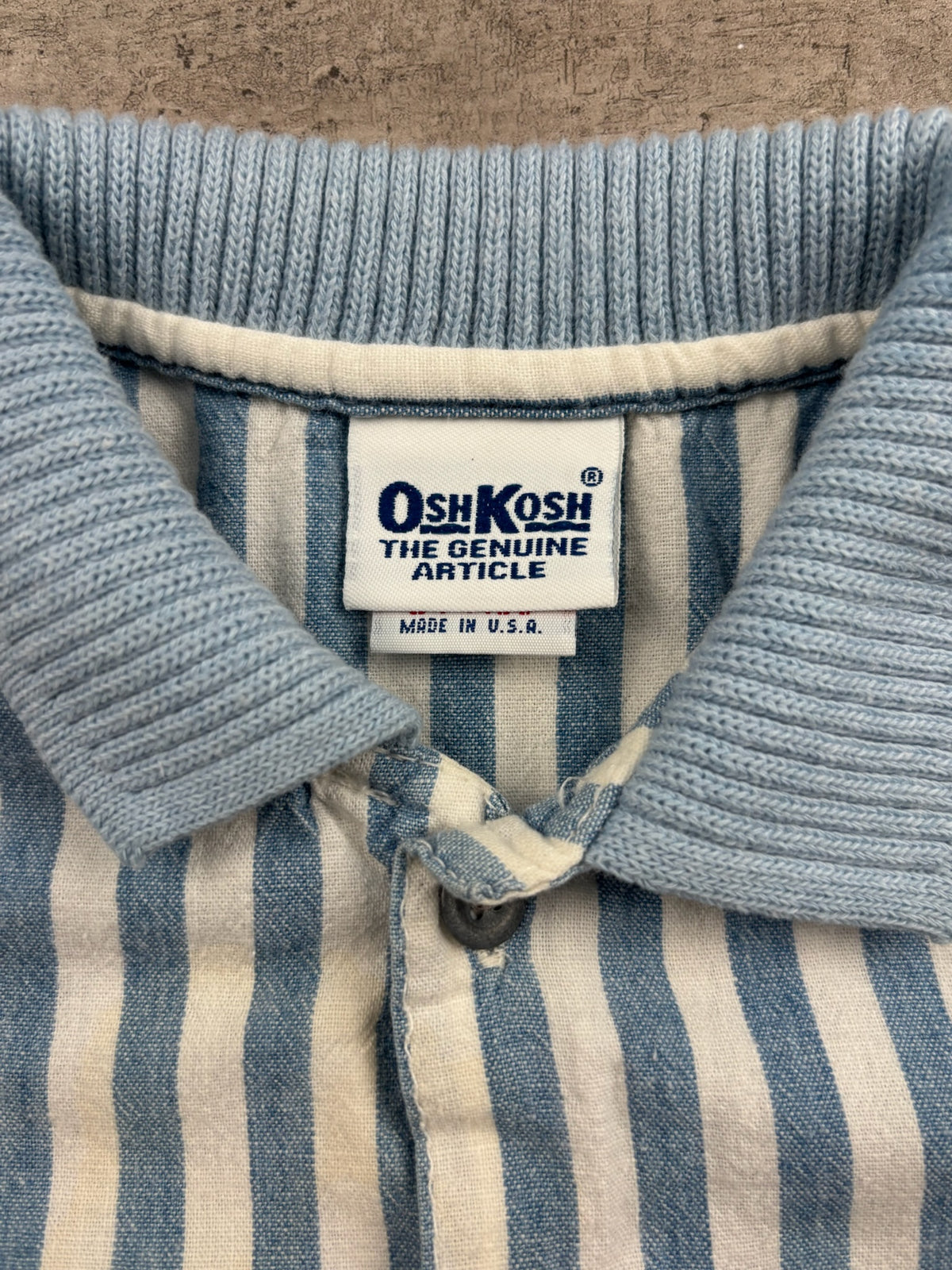 Vintage OshKosh Striped Polo Shirt 12-18 Mo