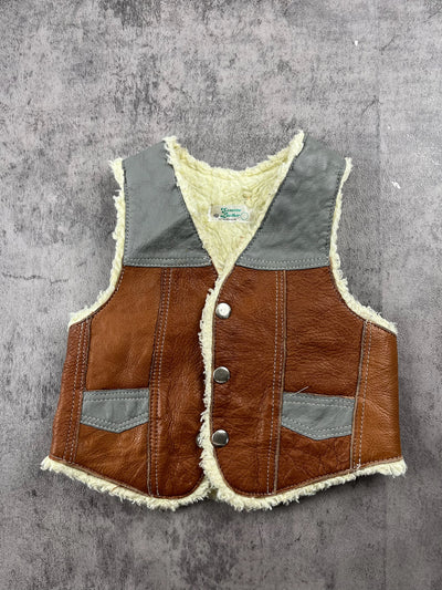 Vintage Leather Vest 2T