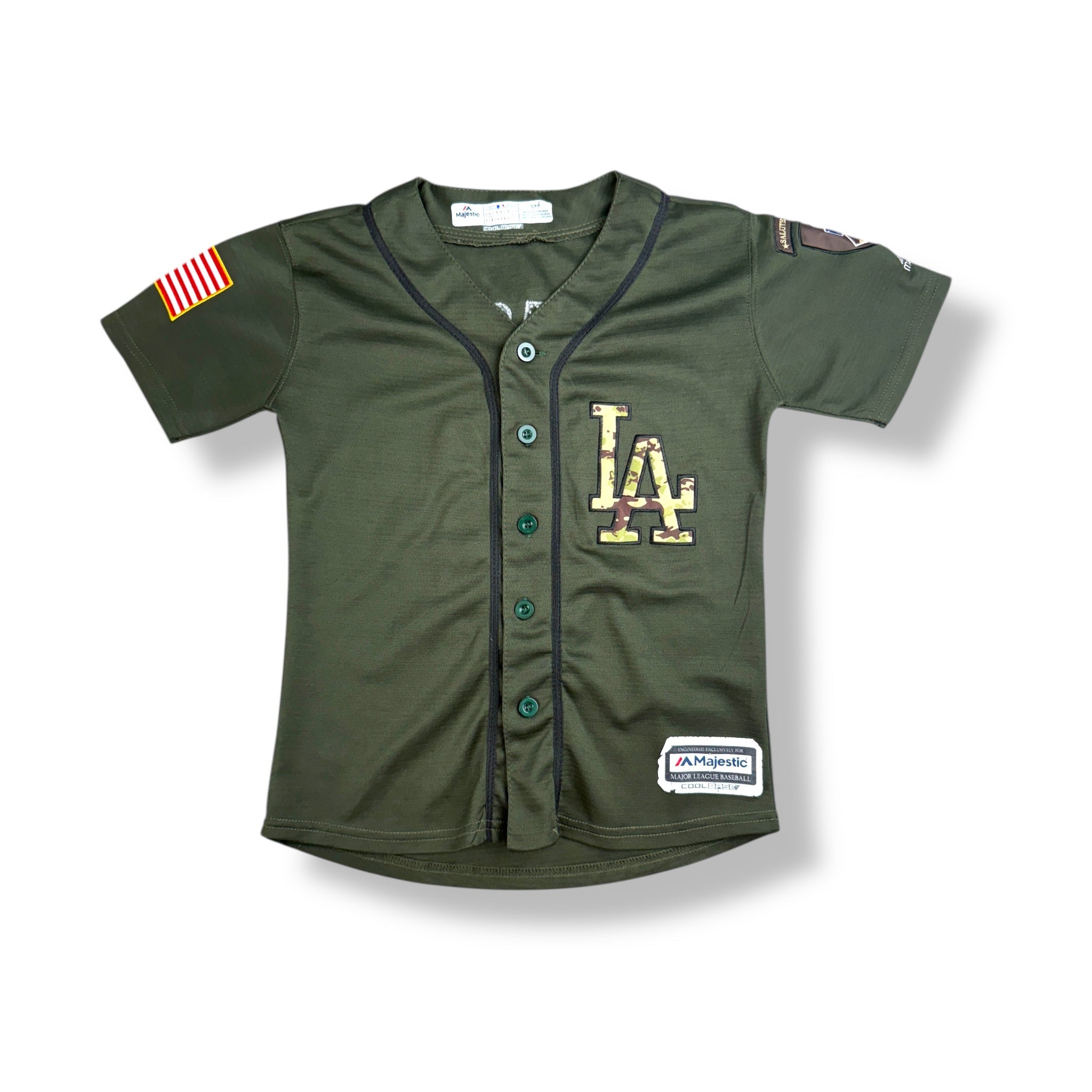 Los Angeles Dodgers Kyle Seager Salute To Service Stitched Jersey Youth Small
