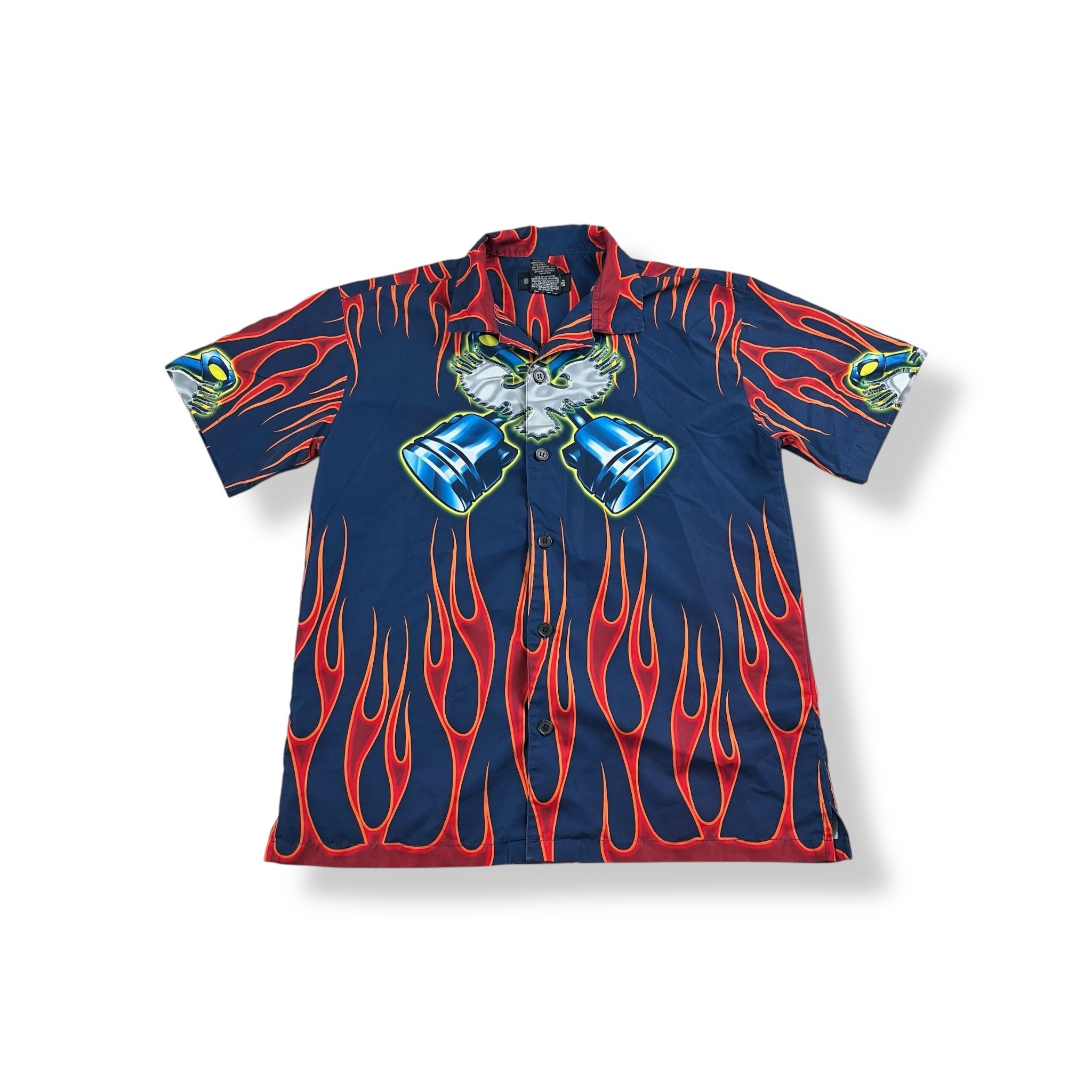 Y2K AOP Button Up Youth Extra Large