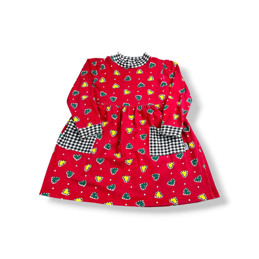 Vintage 90's Heart Patterned Dress 4T