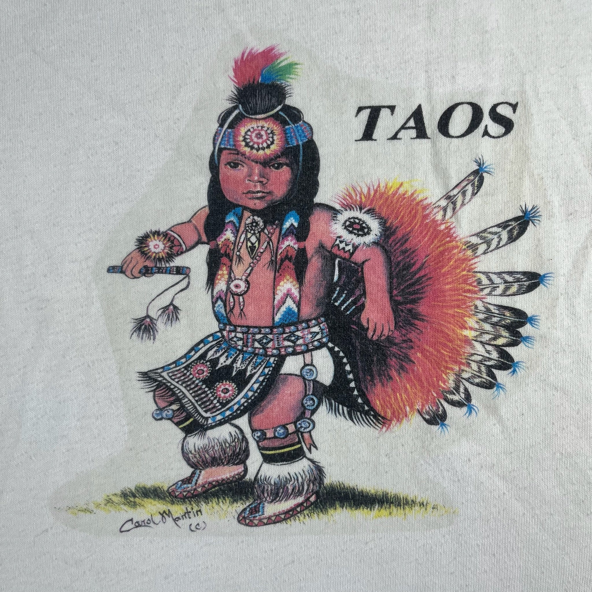 Vintage Taos New Mexico Souvenir Shirt 3/4T