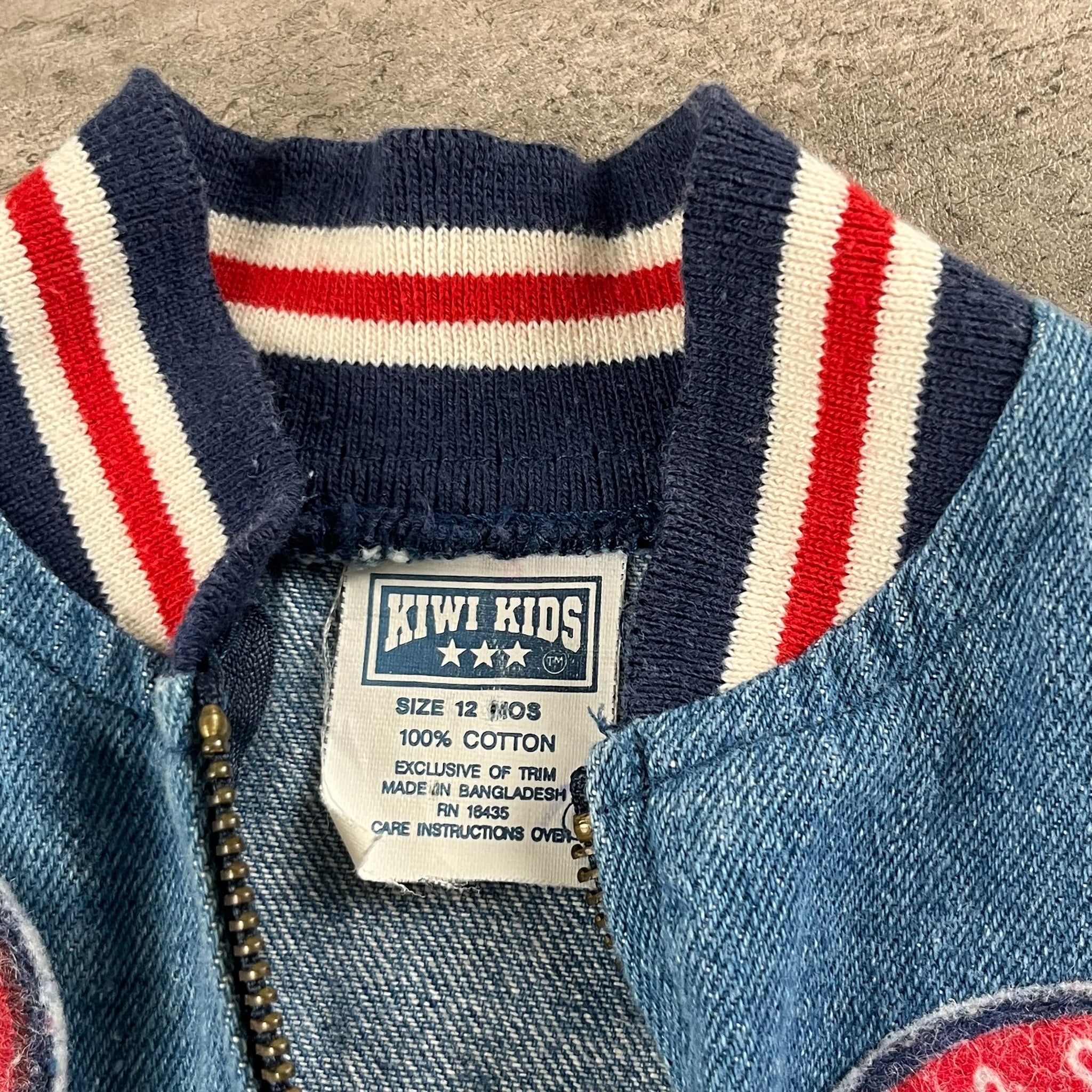 Vintage Upcycled Snoopy Baseball Jacket 12-18 Months