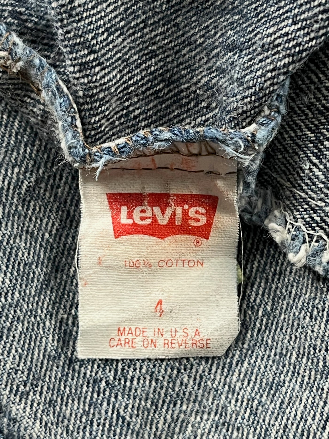 Vintage Denim Levis Skirt 4T