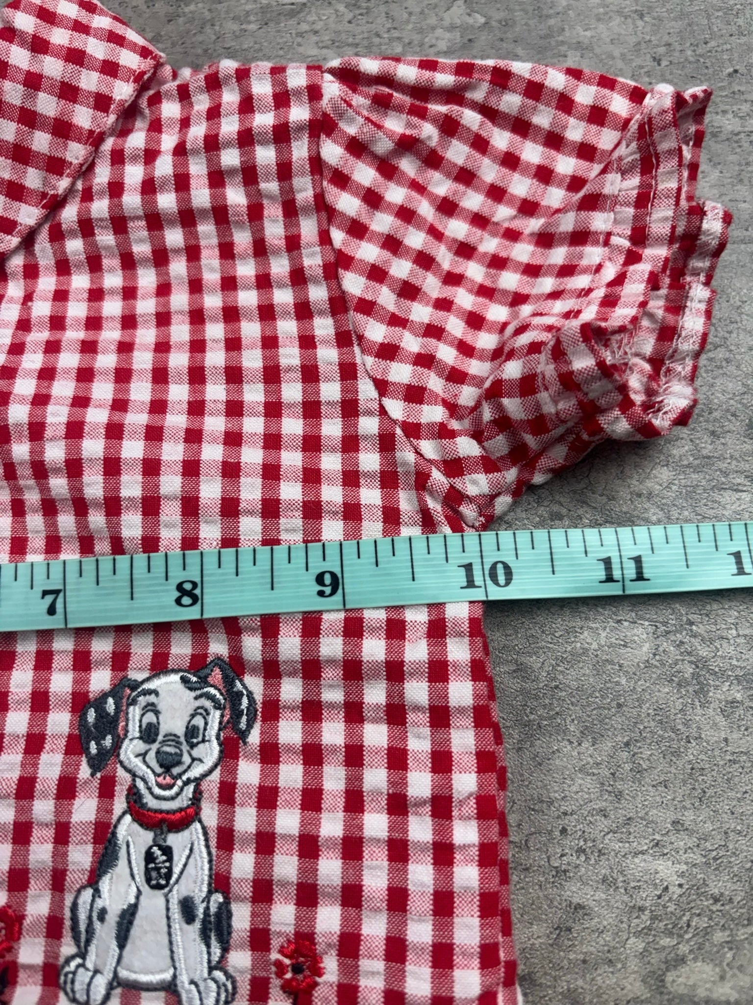 Vintage 102 Dalmatians Gingham Set 6-9 Months