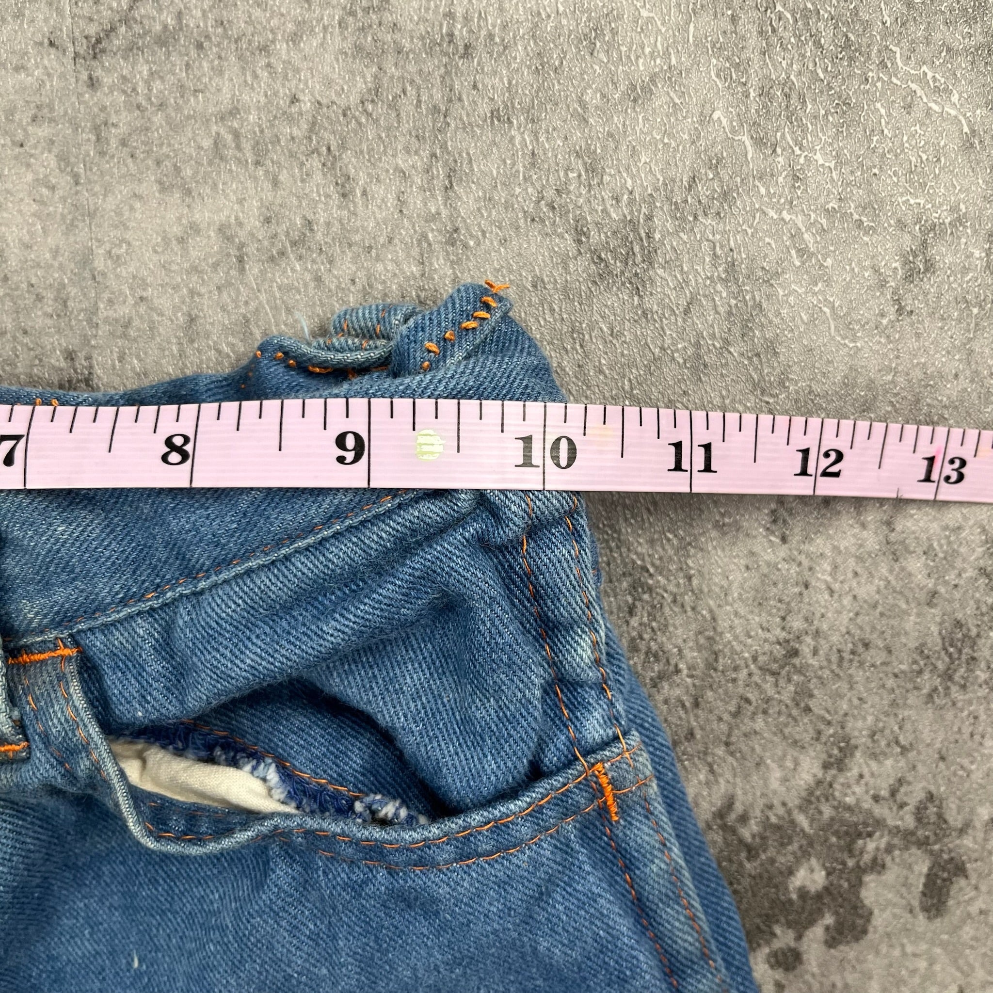 Vintage Clown Embroidered Denim Jeans 7 Youth Small