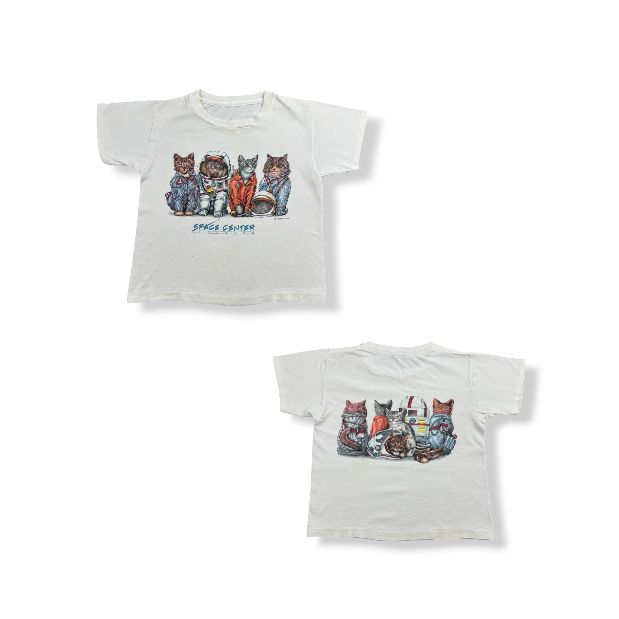 Vintage Houston Space Center Cat Astronauts 5T