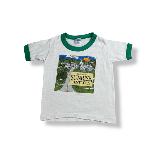 Vintage Sunrise Kentucky Souvenir Ringer 3T