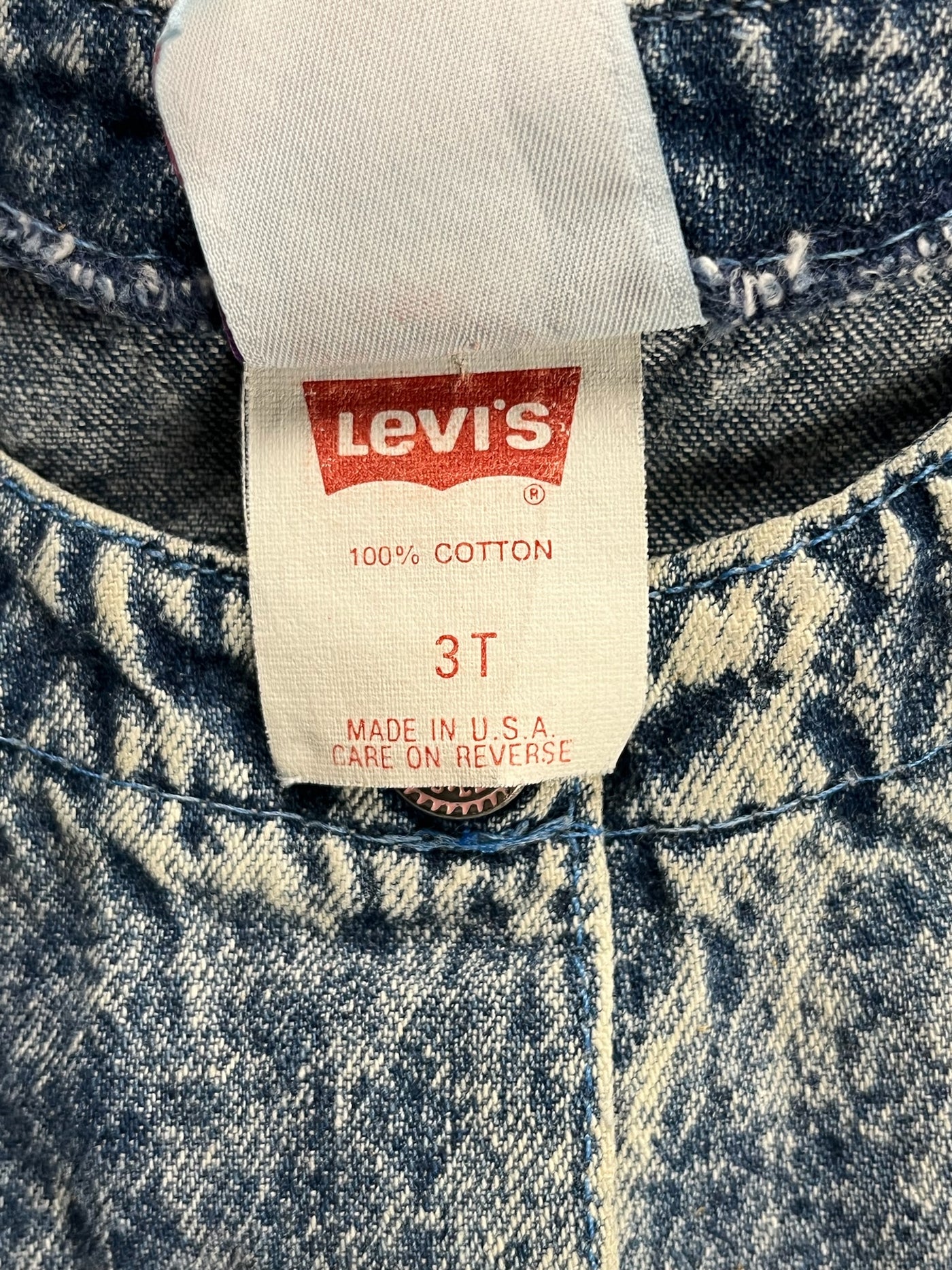 Vintage Little Levis Denim Romper 2T