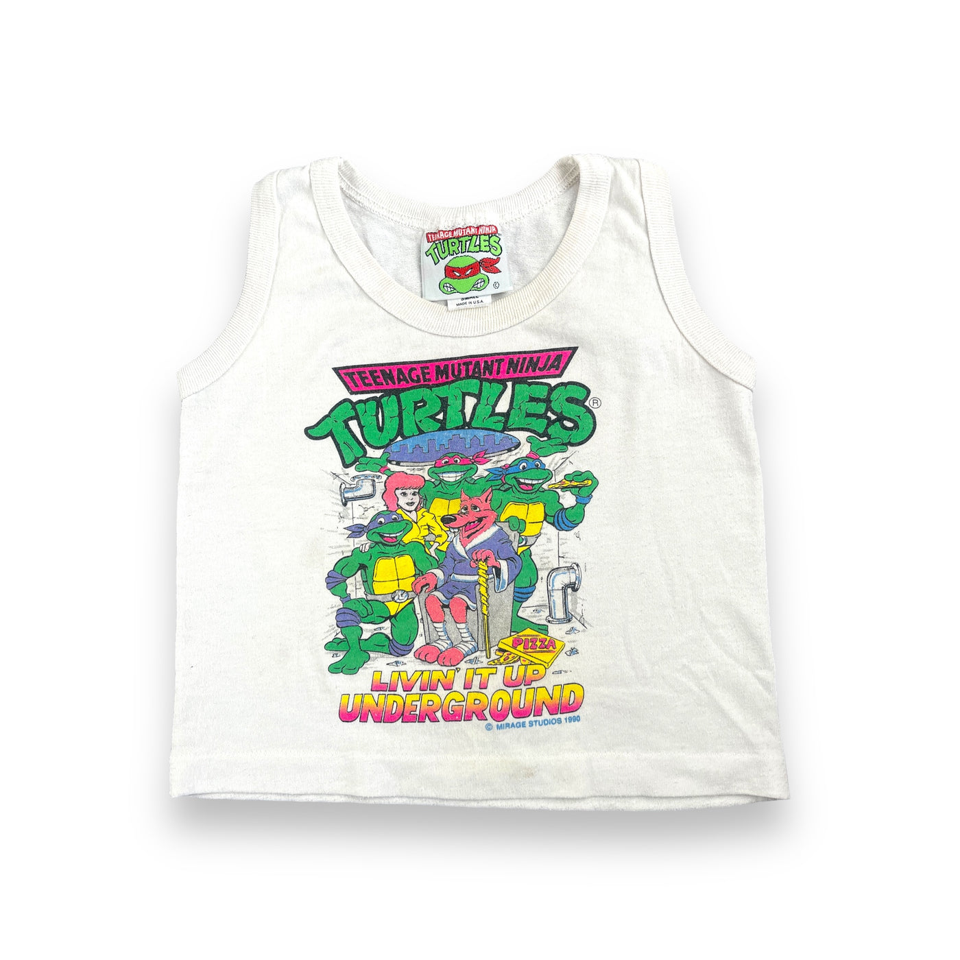 Vintage ‘91 TMNT Tank 18-24 Months