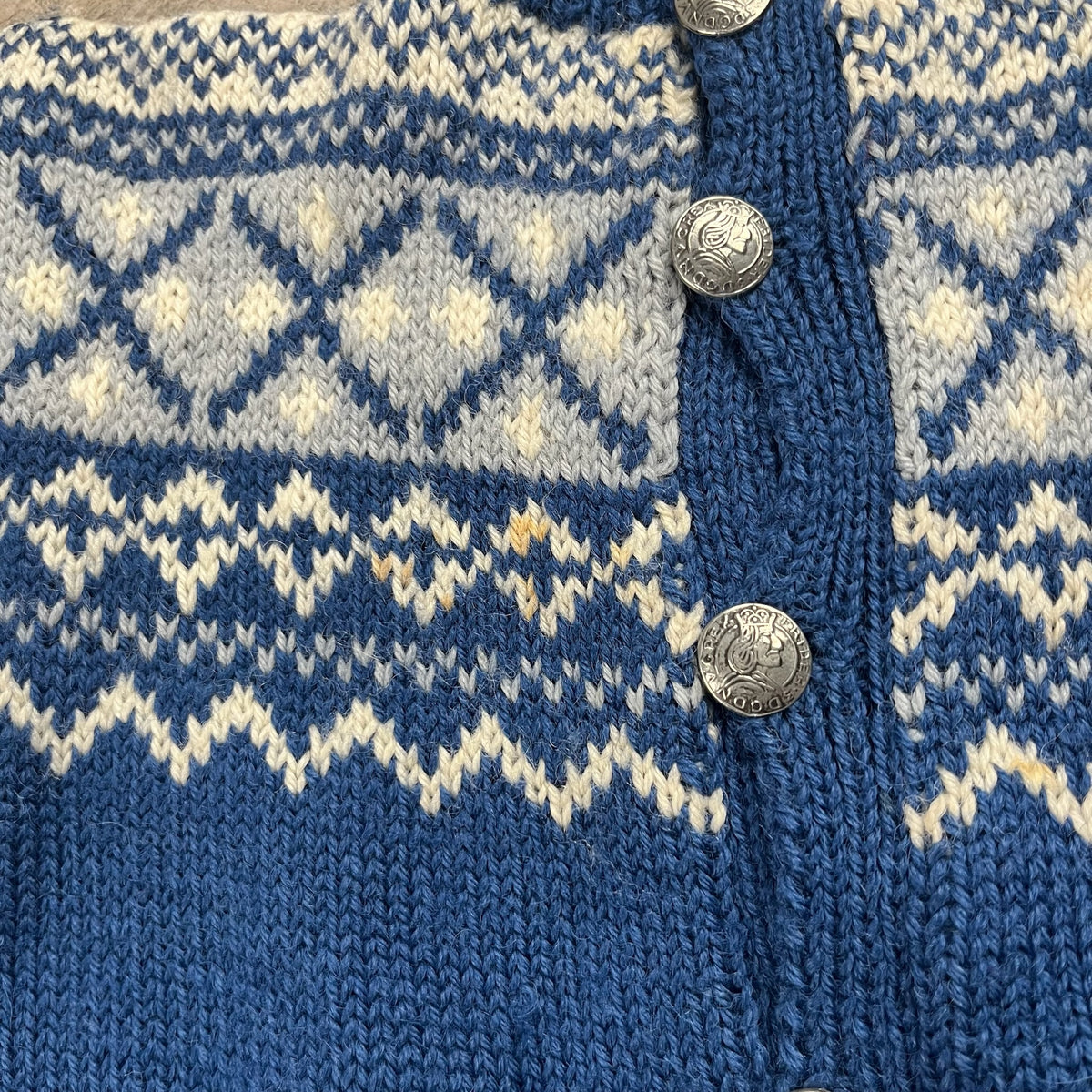 Vintage Norwegian Wool Cardigan  3T