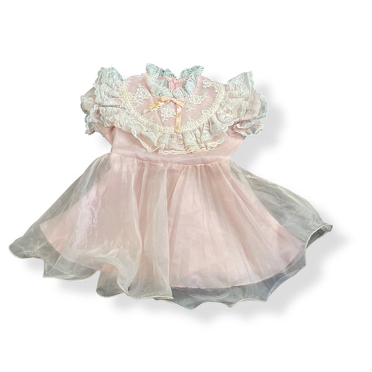 Vintage Pink Merry Girl Dress 3/4T