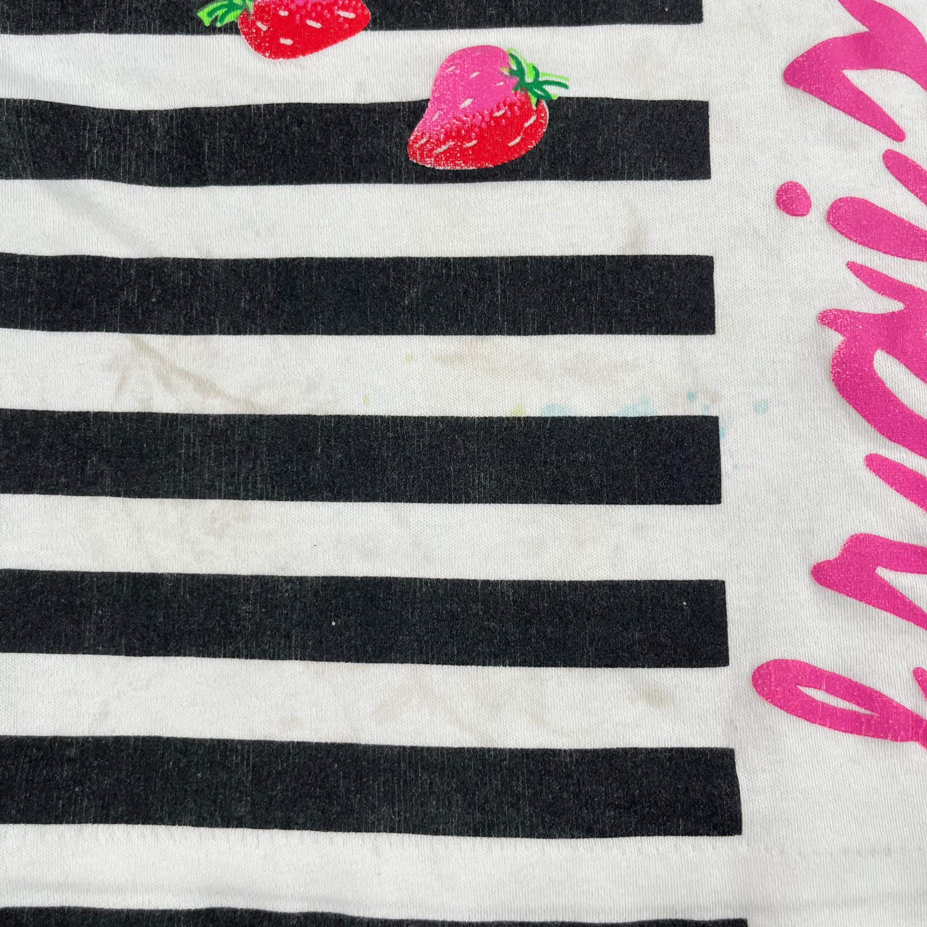 Vintage Striped Strawberry Shirt 3T
