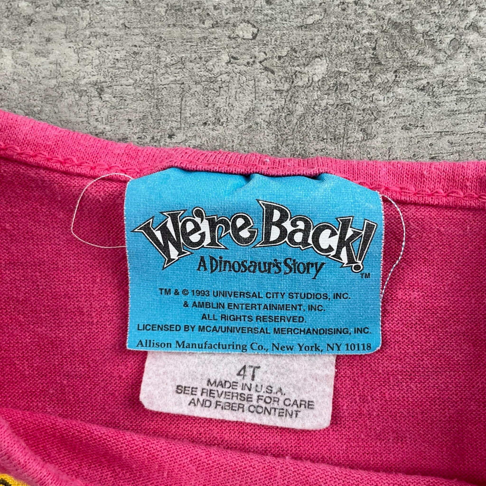 Vintage We're Back- A Dinosaur’s Story 2T