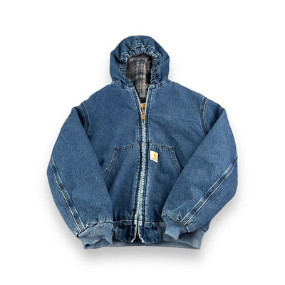 Vintage Denim Carhartt Hooded Jacket 6-8