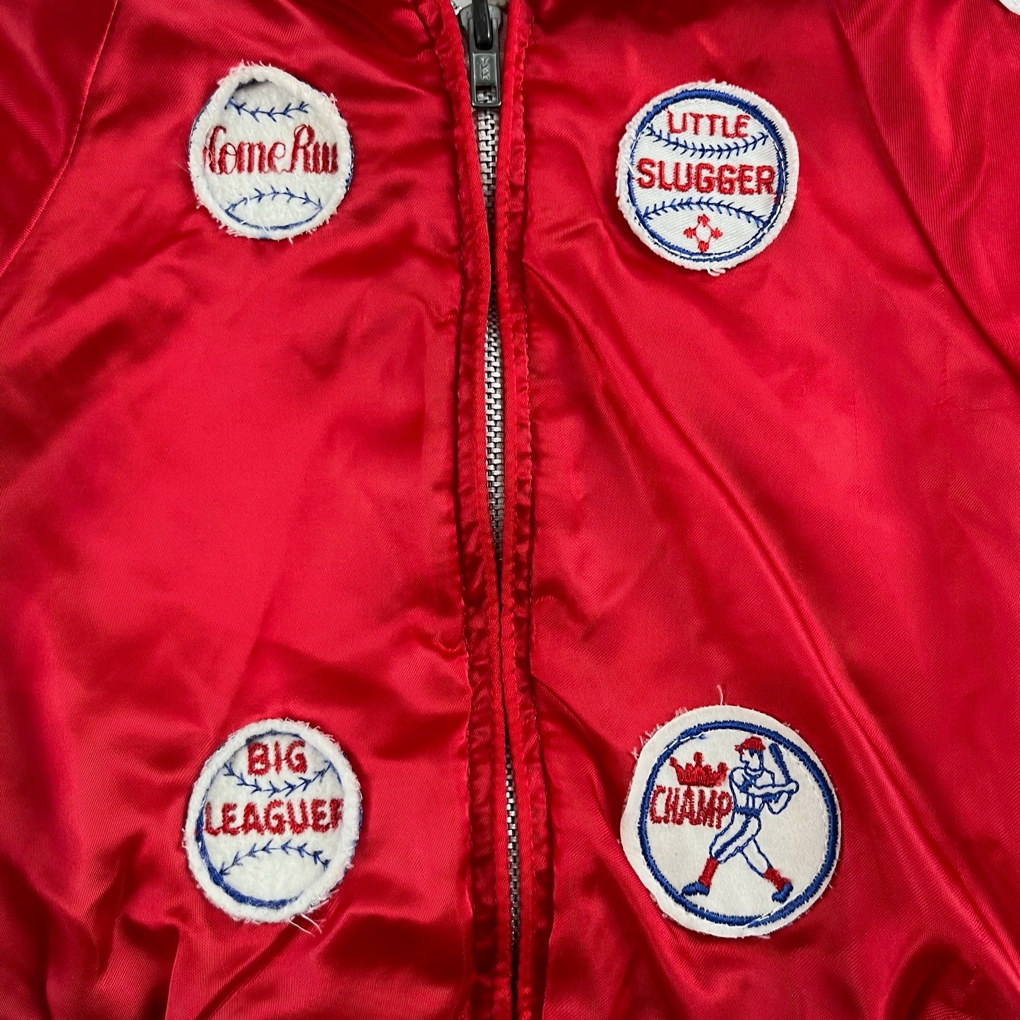 Vintage Baseball Satin Hooded Jacket 2T