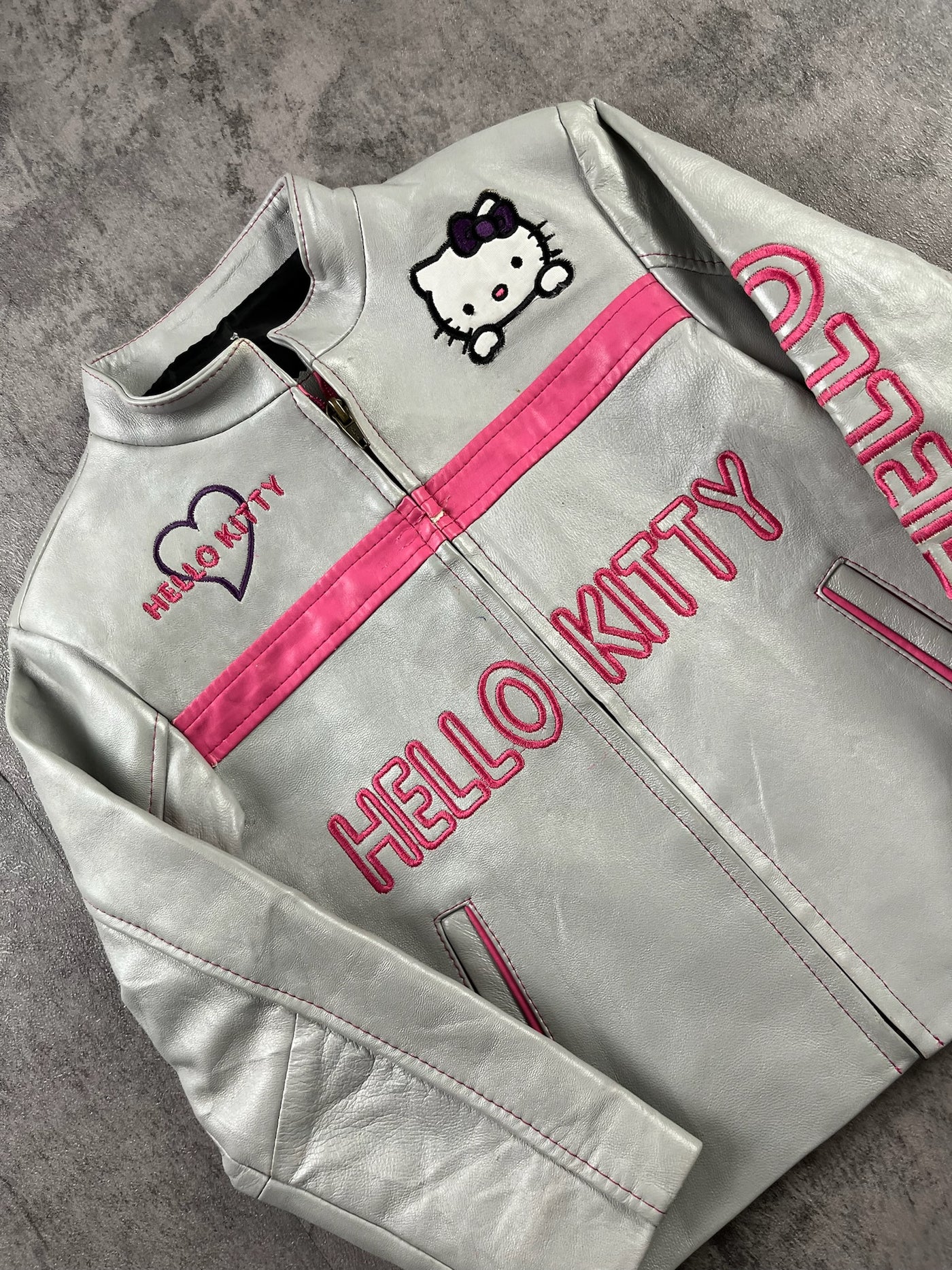 Y2K Hello Kitty Moto Jacket 4/5T