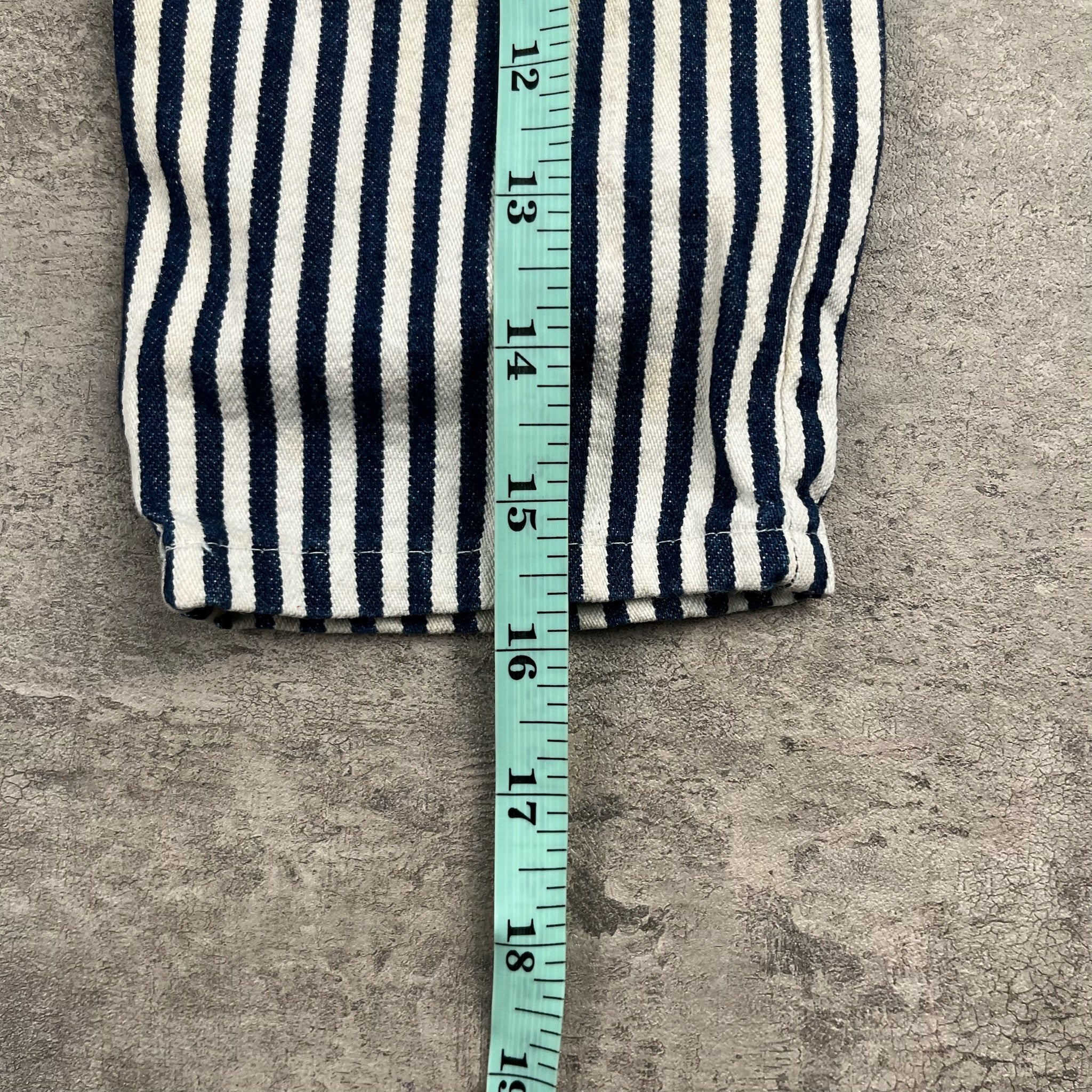 Vintage OshKosh Striped Jeans 12-18 Mo