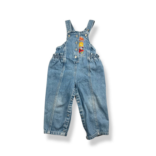 Vintage Sesame Street Denim Overalls 24 Months