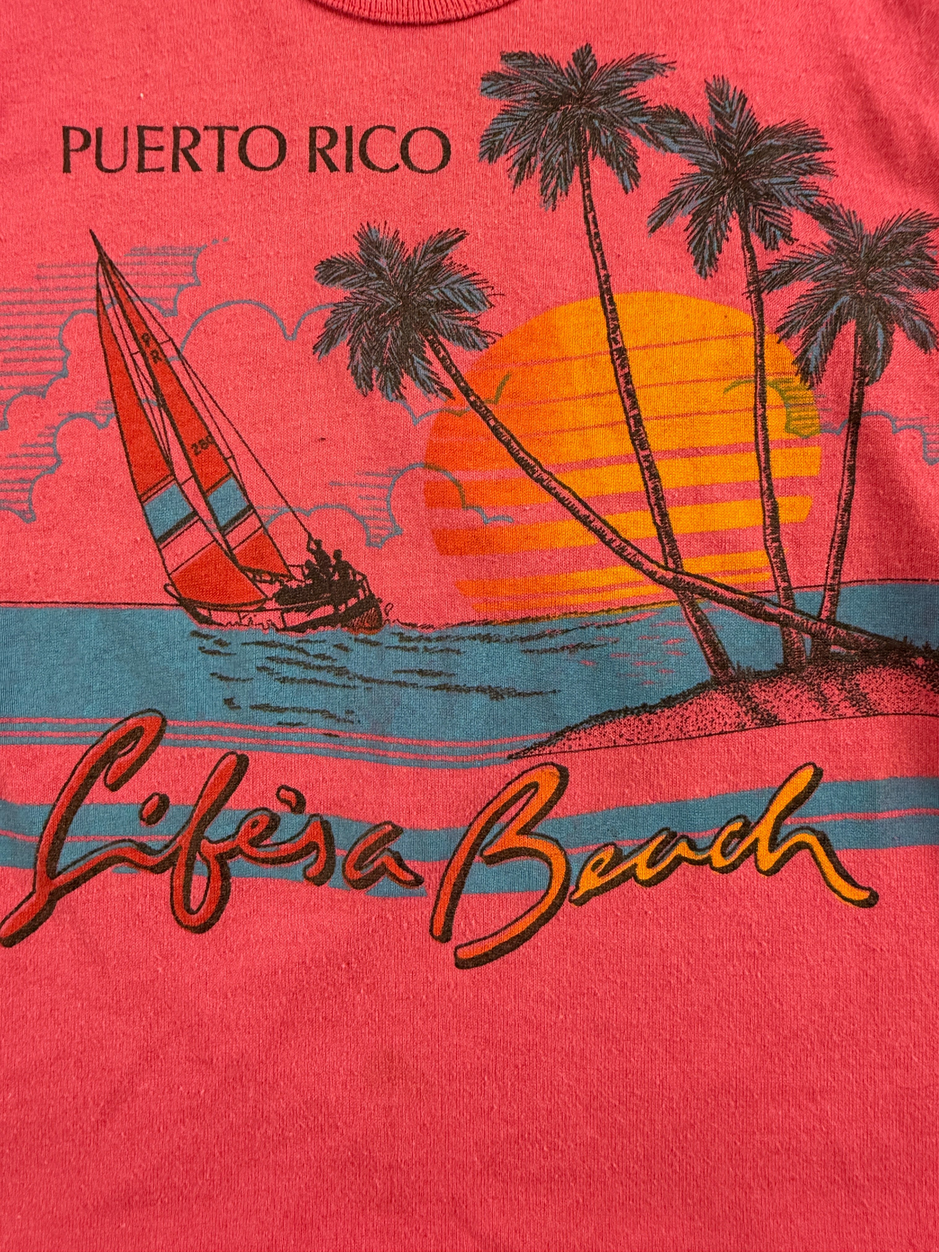 Vintage Puerto Rico Souvenir Shirt 3/4T
