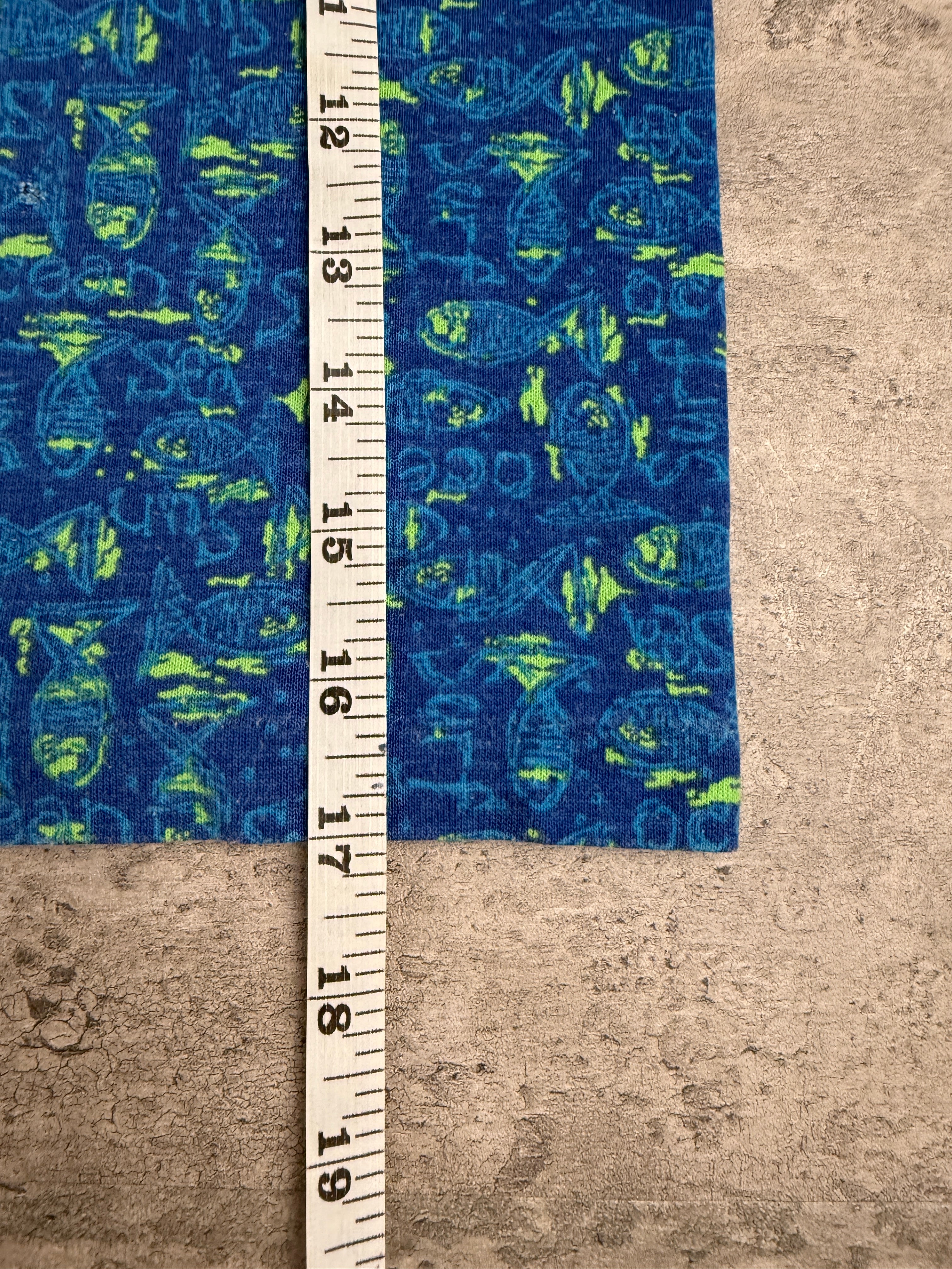 Vintage Okie Dokie AOP Fish Tee 3/4T