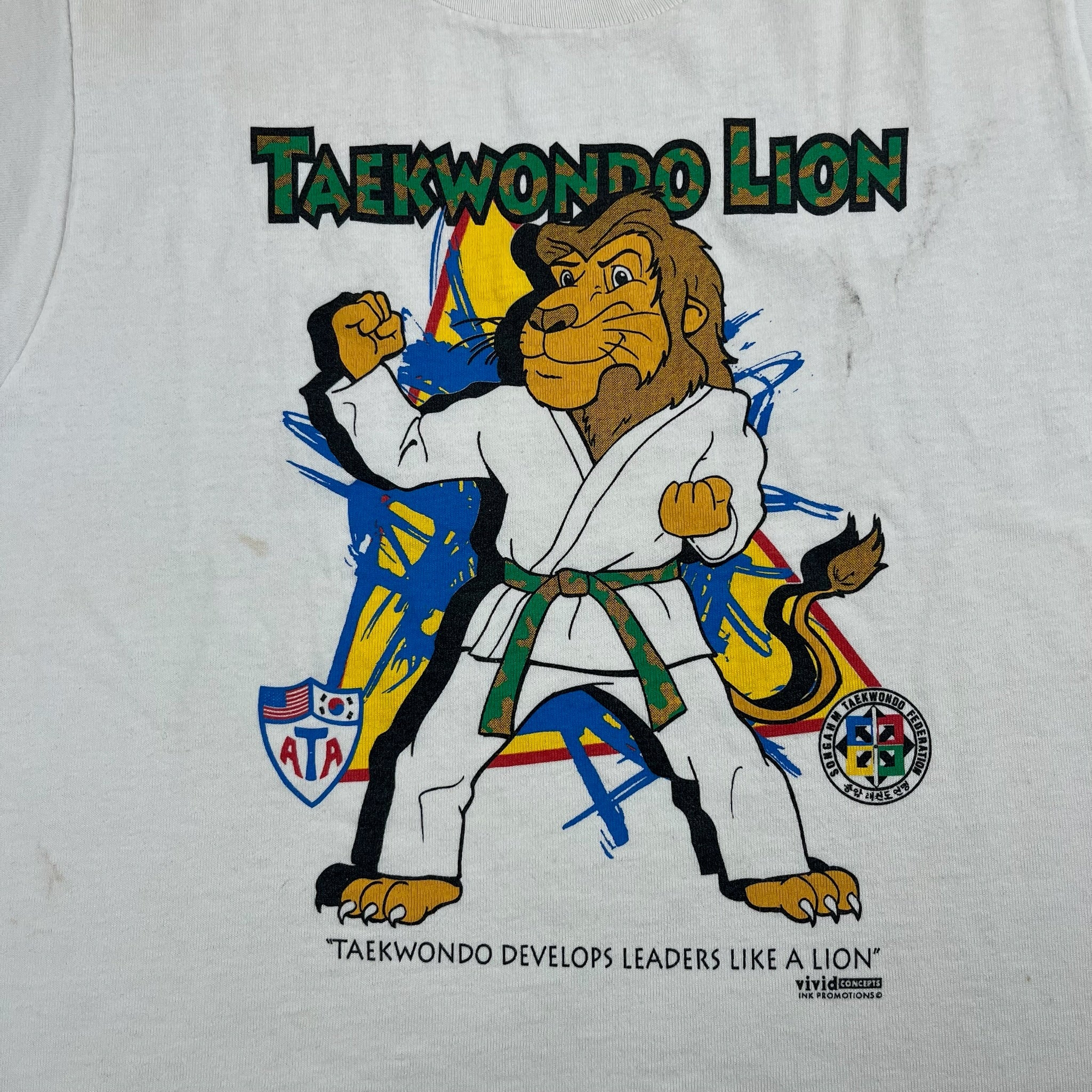 Vintage Taekwondo Lion T-Shirt 5T