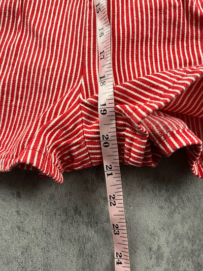 Vintage OshKosh Hickory Striped Shortalls 3/4T