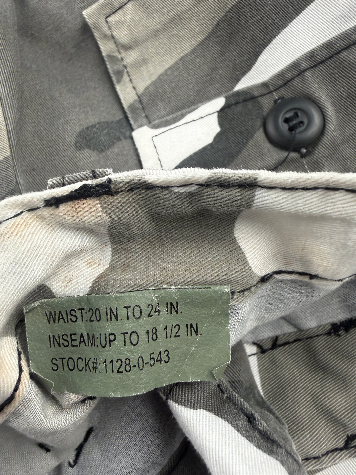 Vintage Camo Grey Pants 5/6T