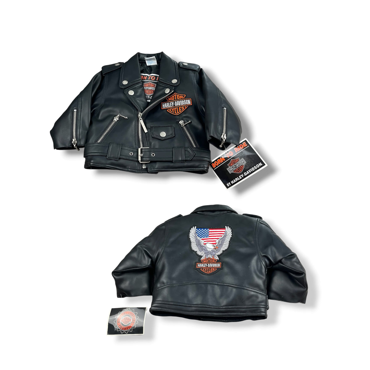 Vintage Harley Davidson Jacket 18-24 Mo
