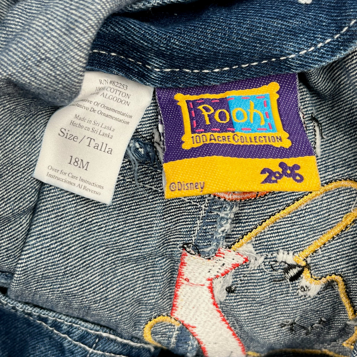 Vintage Winnie The Pooh Shortalls 24 Months