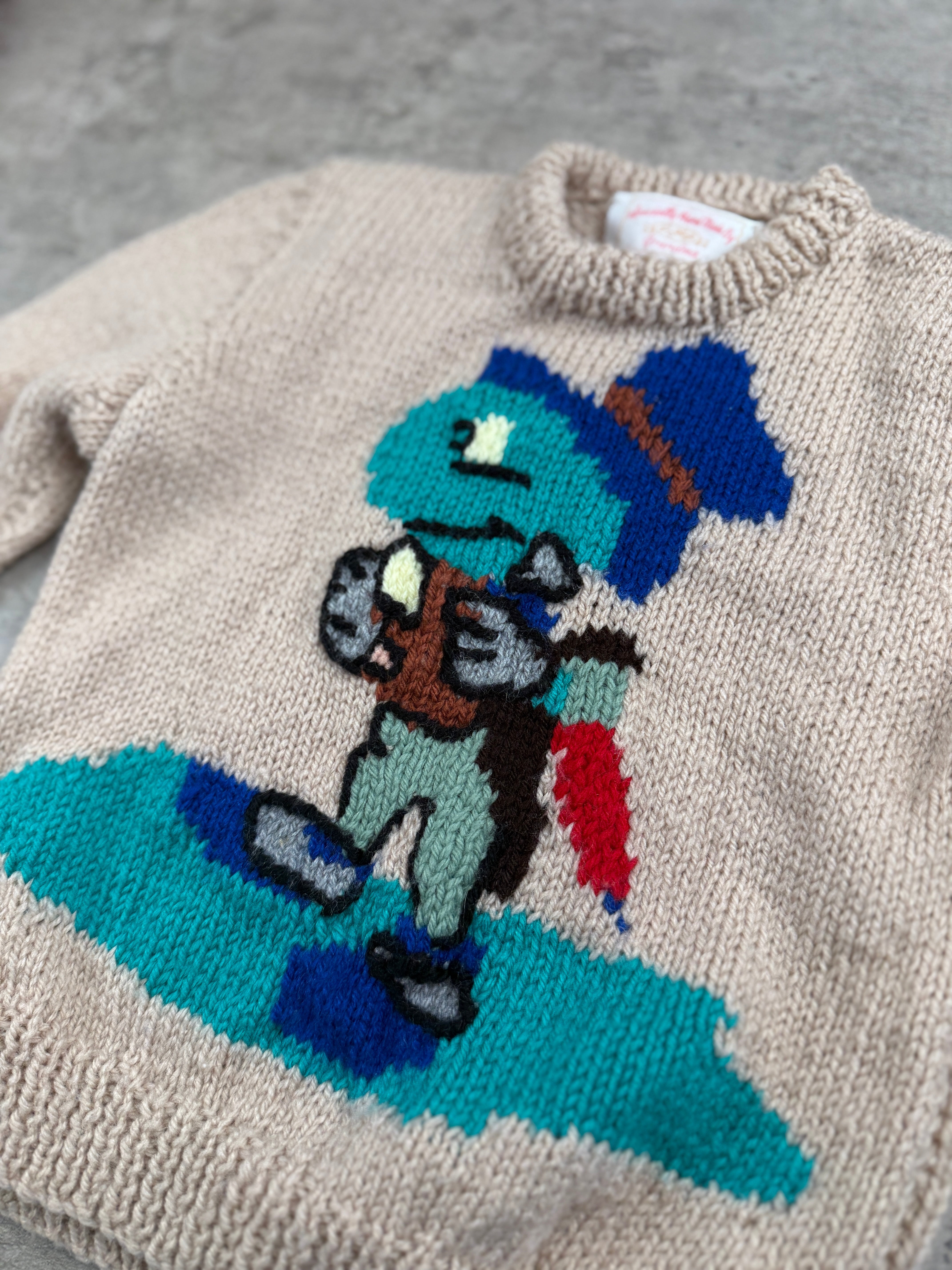 Vintage Jiminy Cricket Knit Sweater 2T