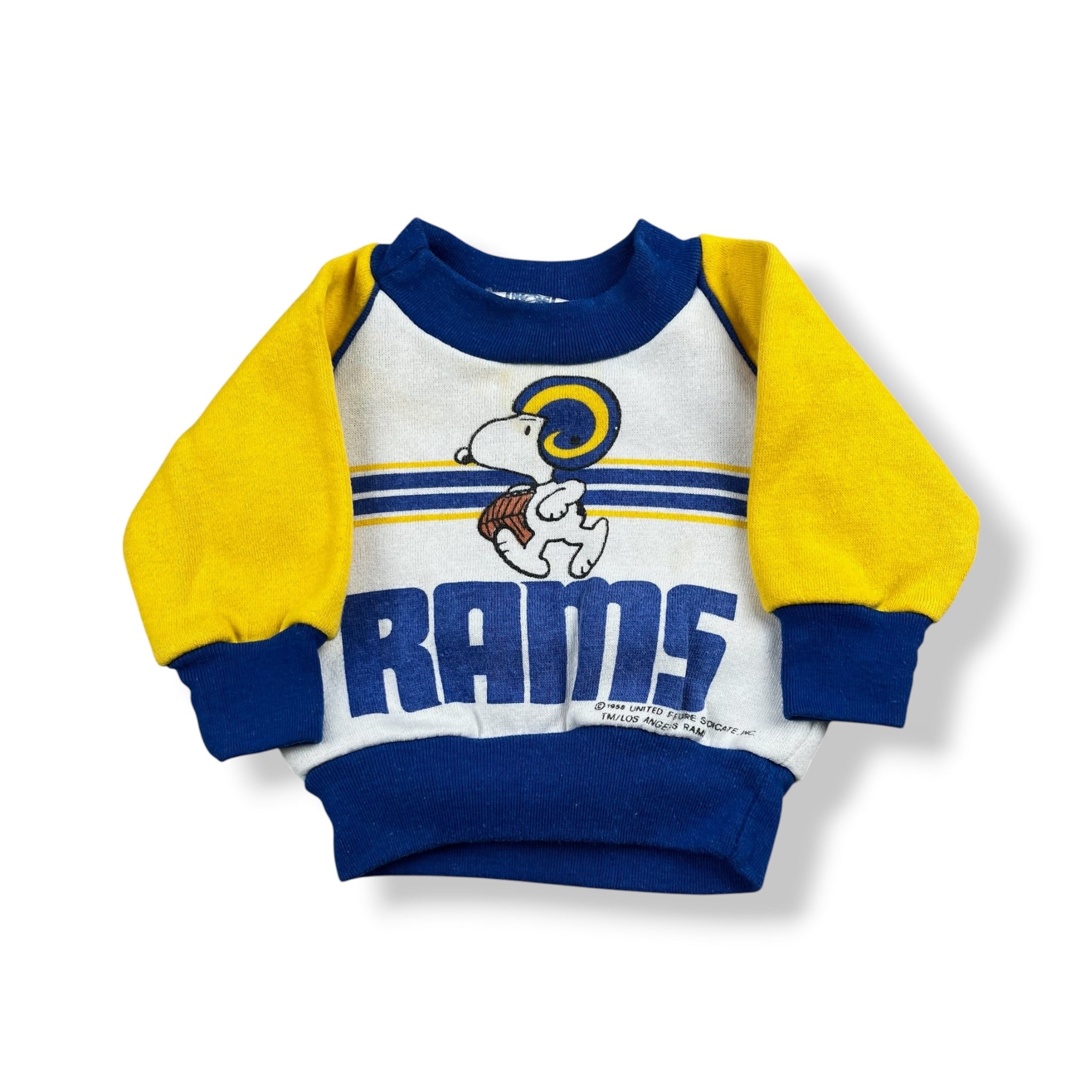 Vintage Rams Snoopy Crew 0-3M