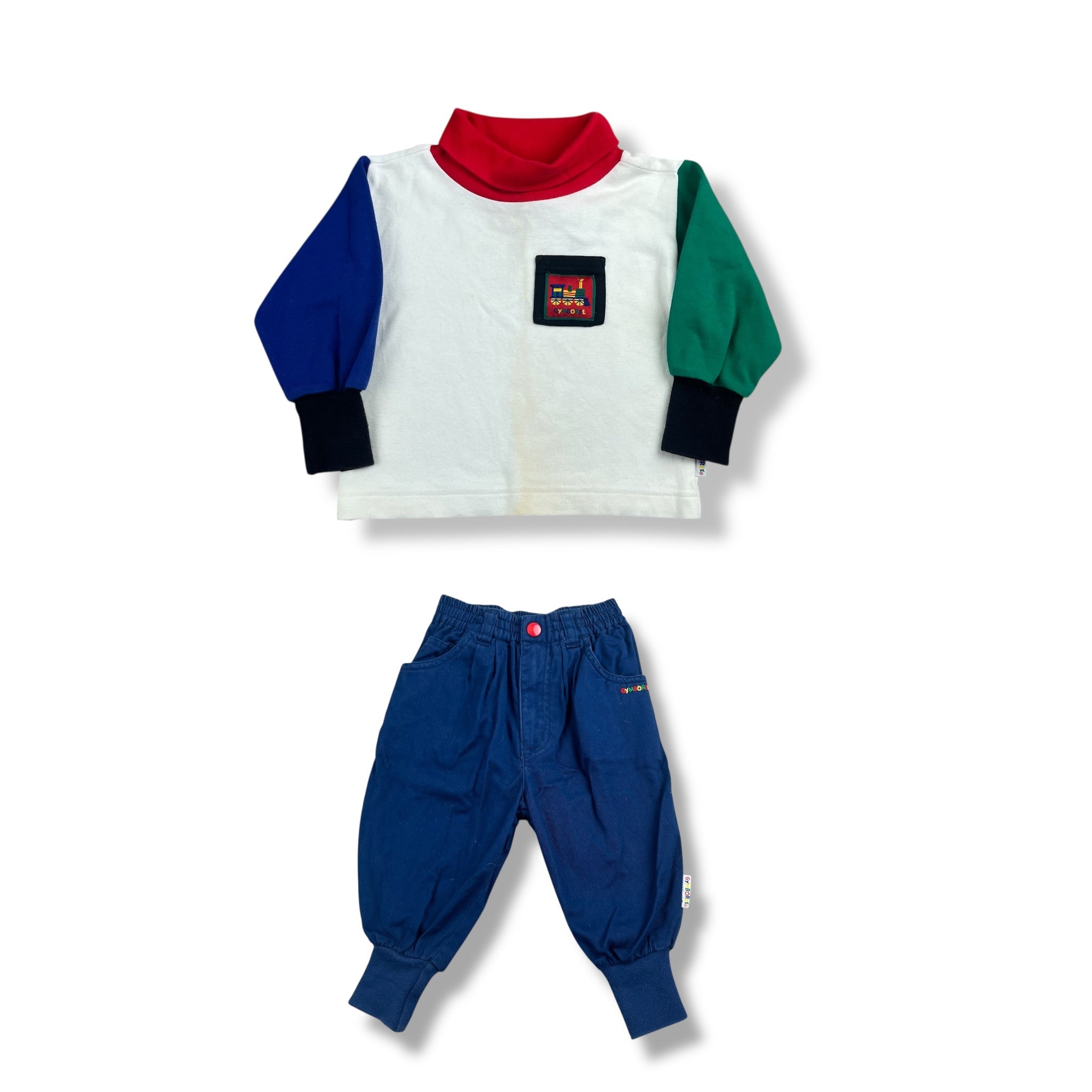 Vintage Gymboree Color Block Set 18 Months