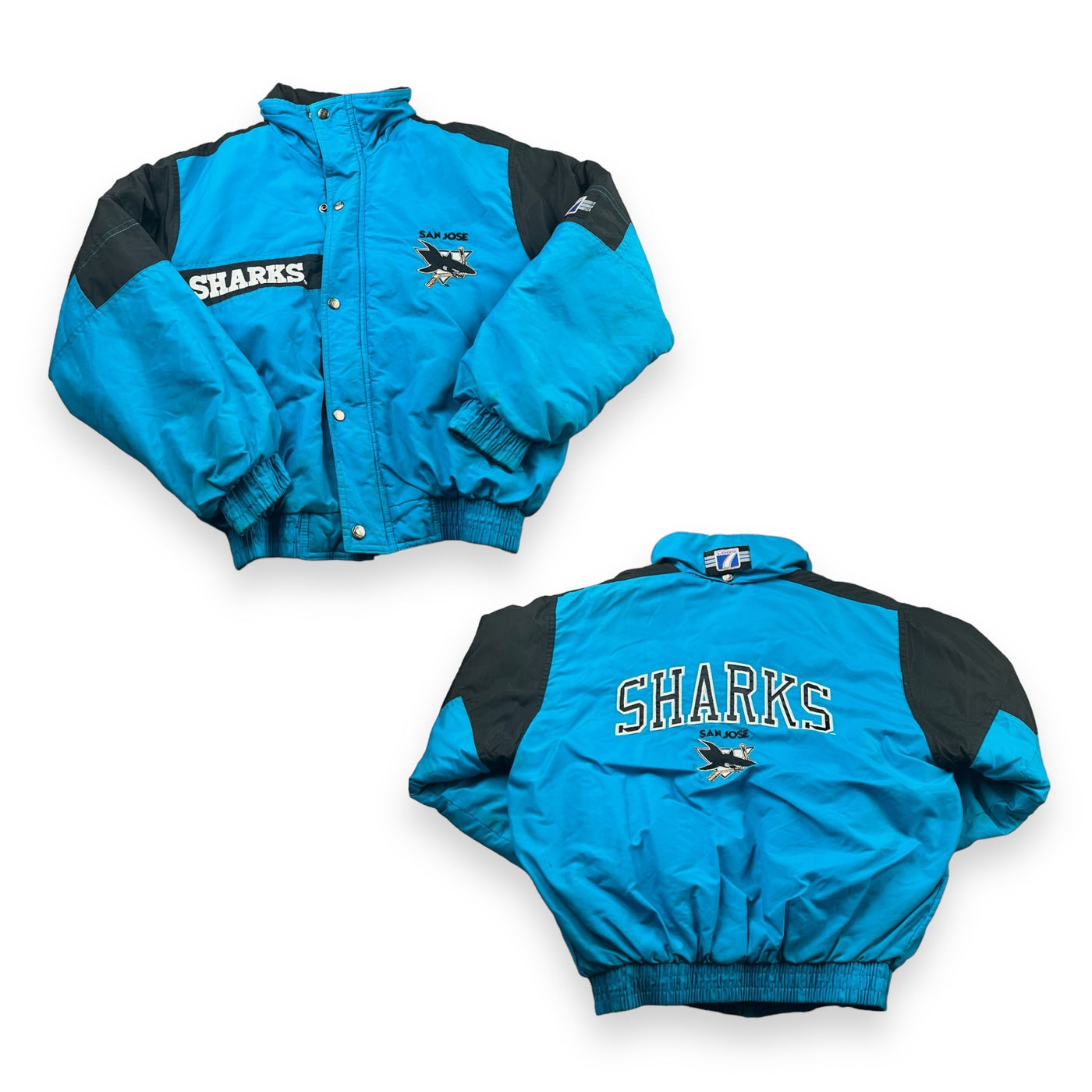 Vintage San Jose Sharks Puffer Jacket Youth Large