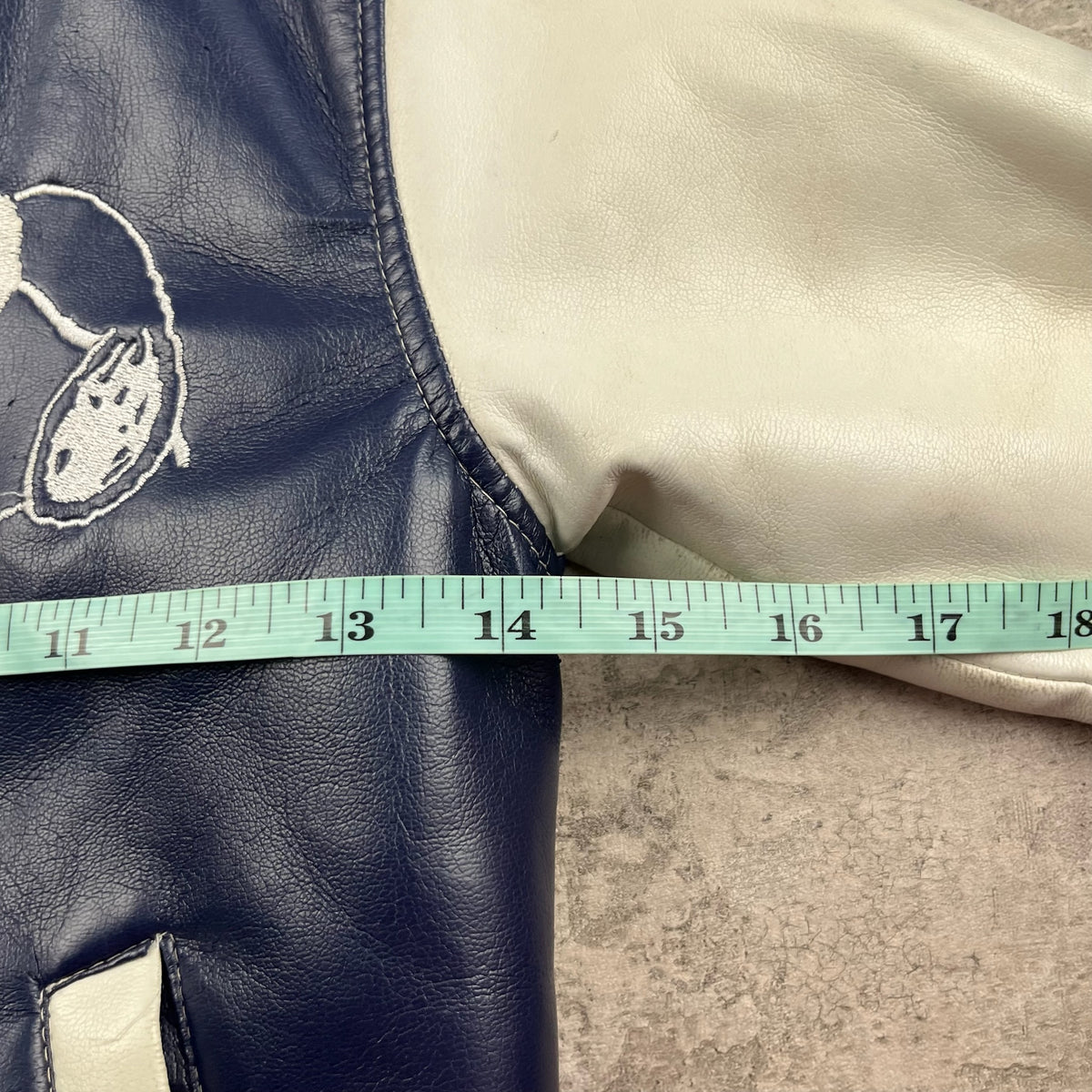 Vintage Snoopy Leather Jacket 4T