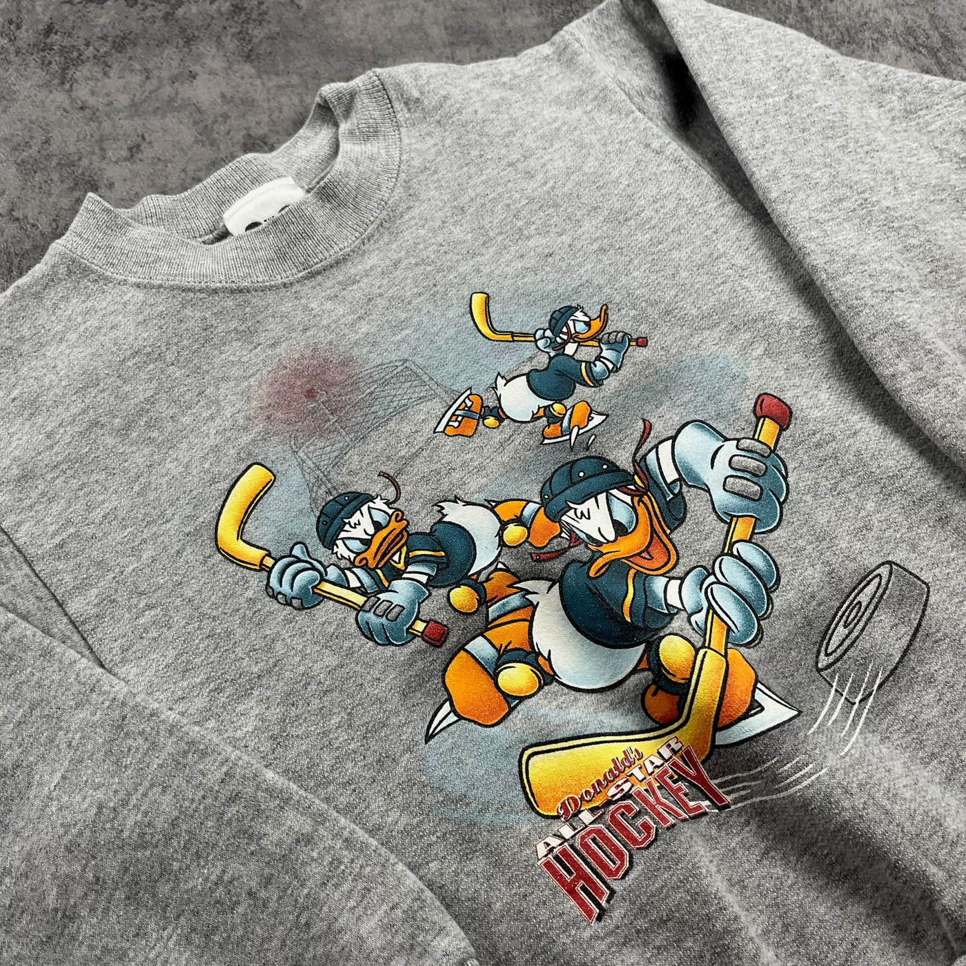 Vintage Donald Duck Hockey Crewneck 4T