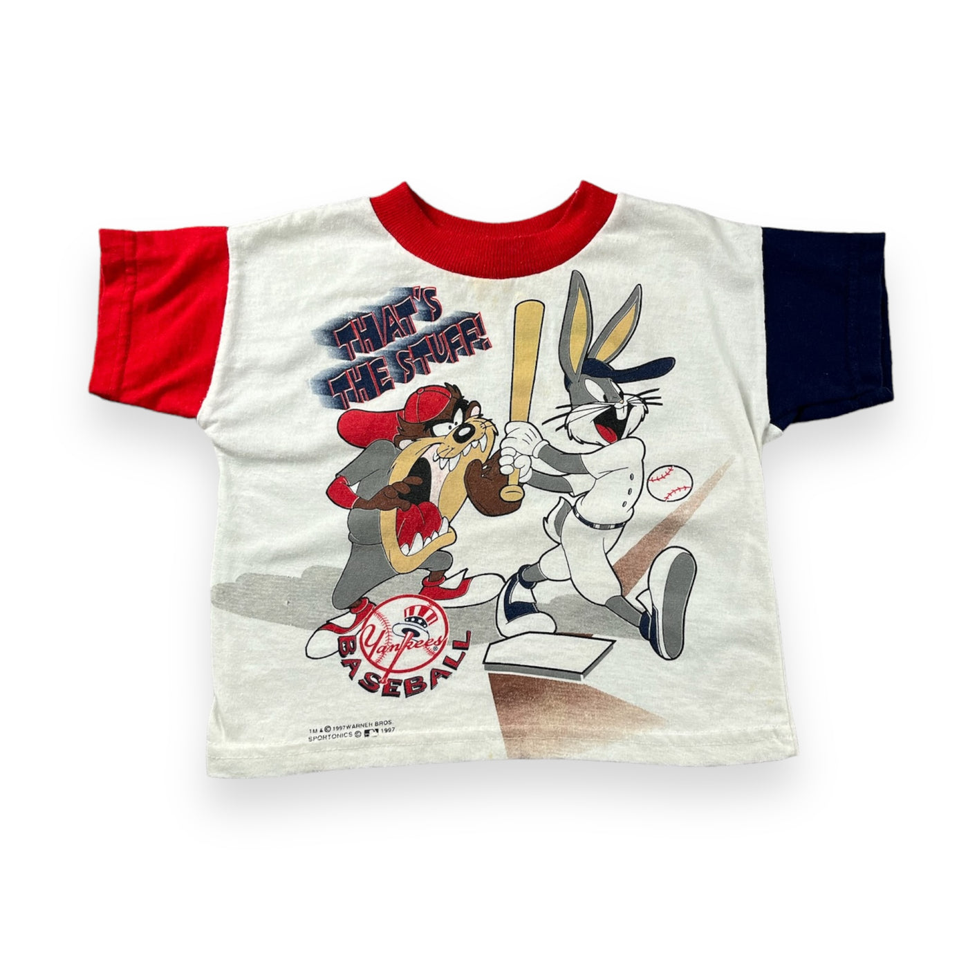 Vintage Bugs Bunny & Taz Yankees 2T
