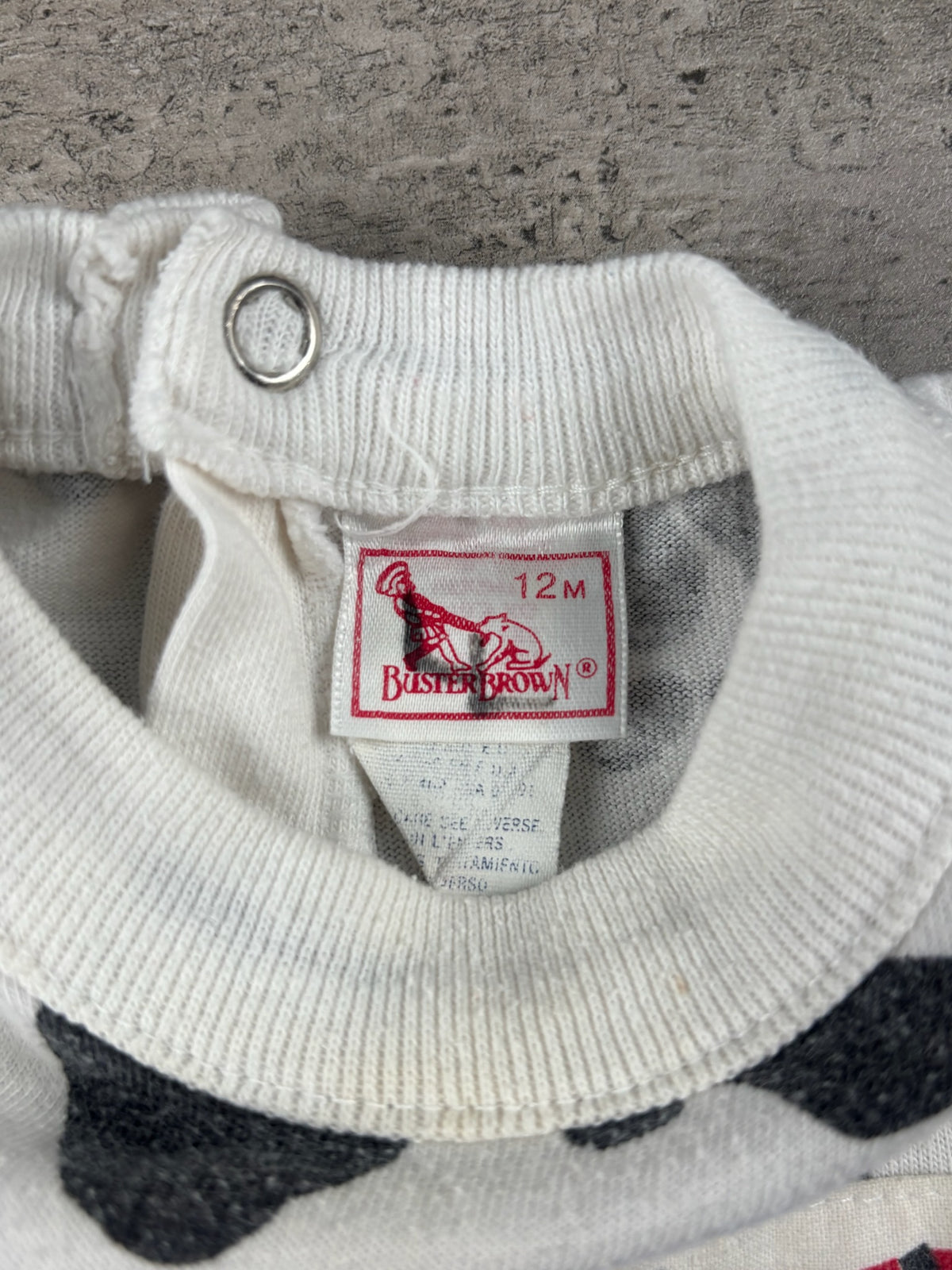 Vintage Buster Brown Cow Romper 12 Mo