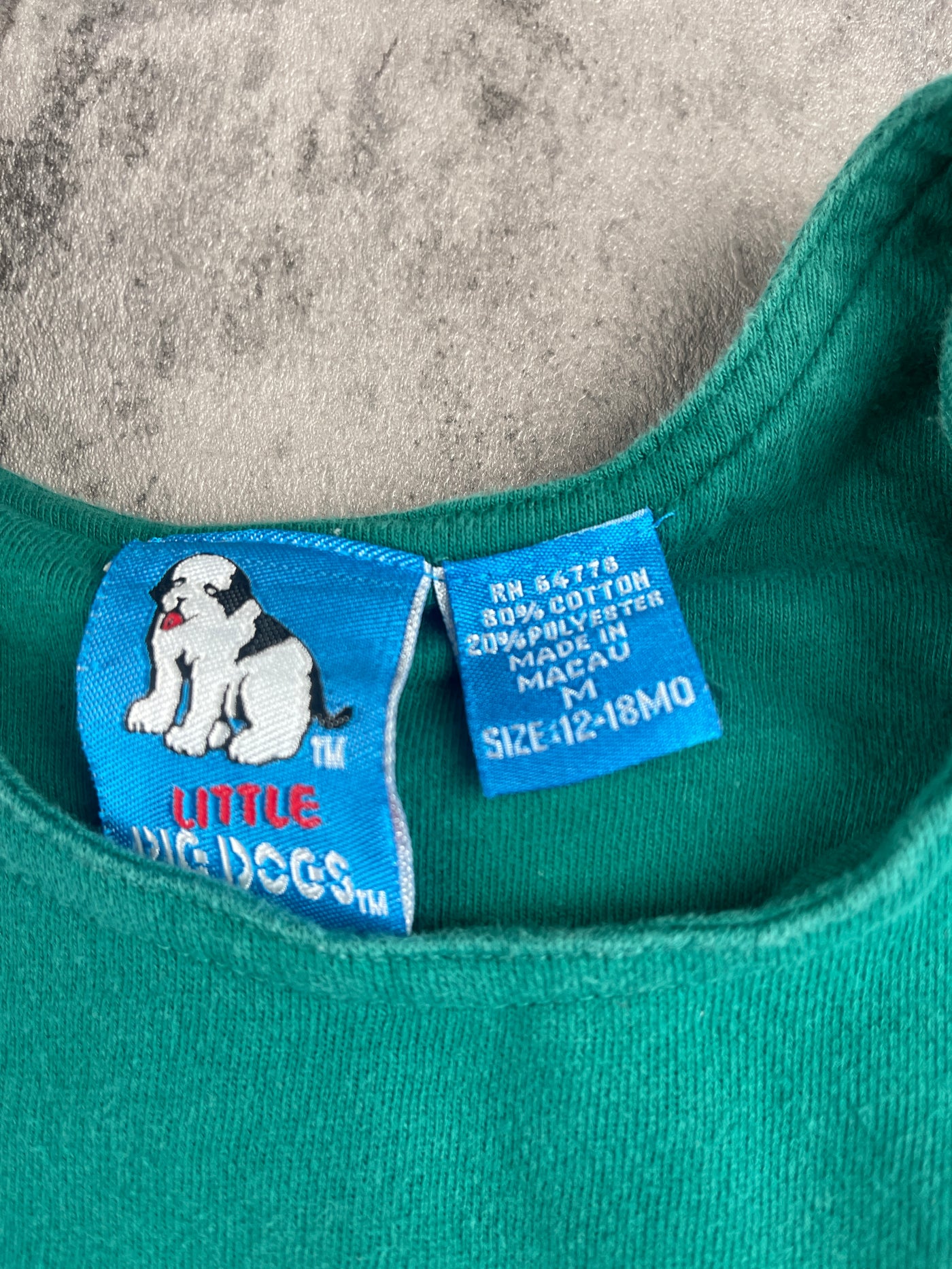 Vintage Little Big Dogs Romper 18 Months