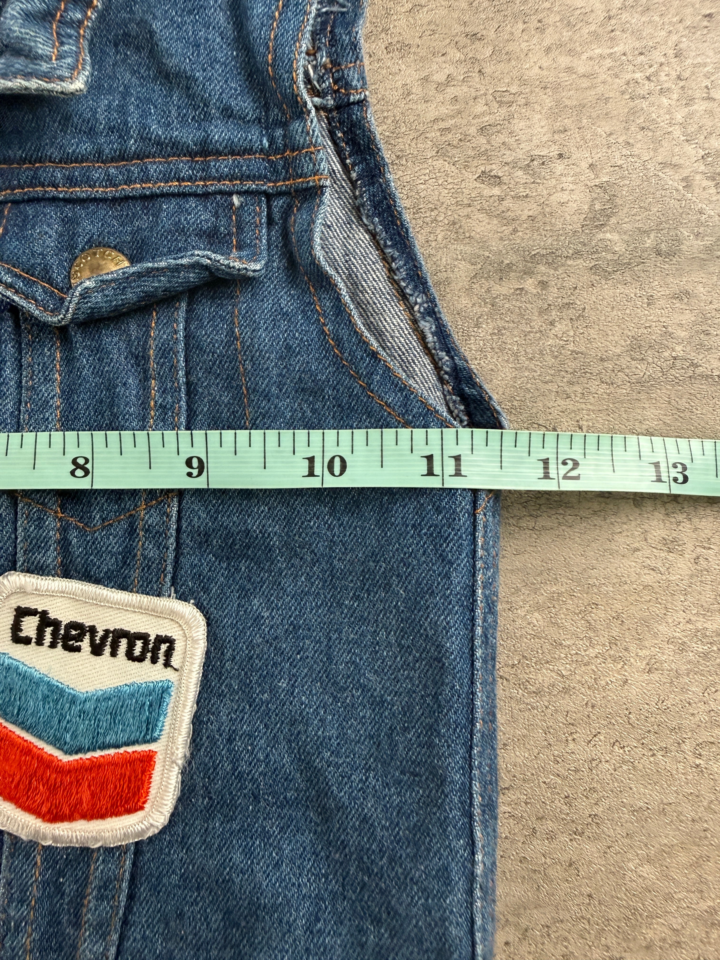 Vintage Chevron Denim Vest 18 Months