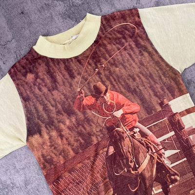 Vintage Cowboy Ringer Youth Small 6-8