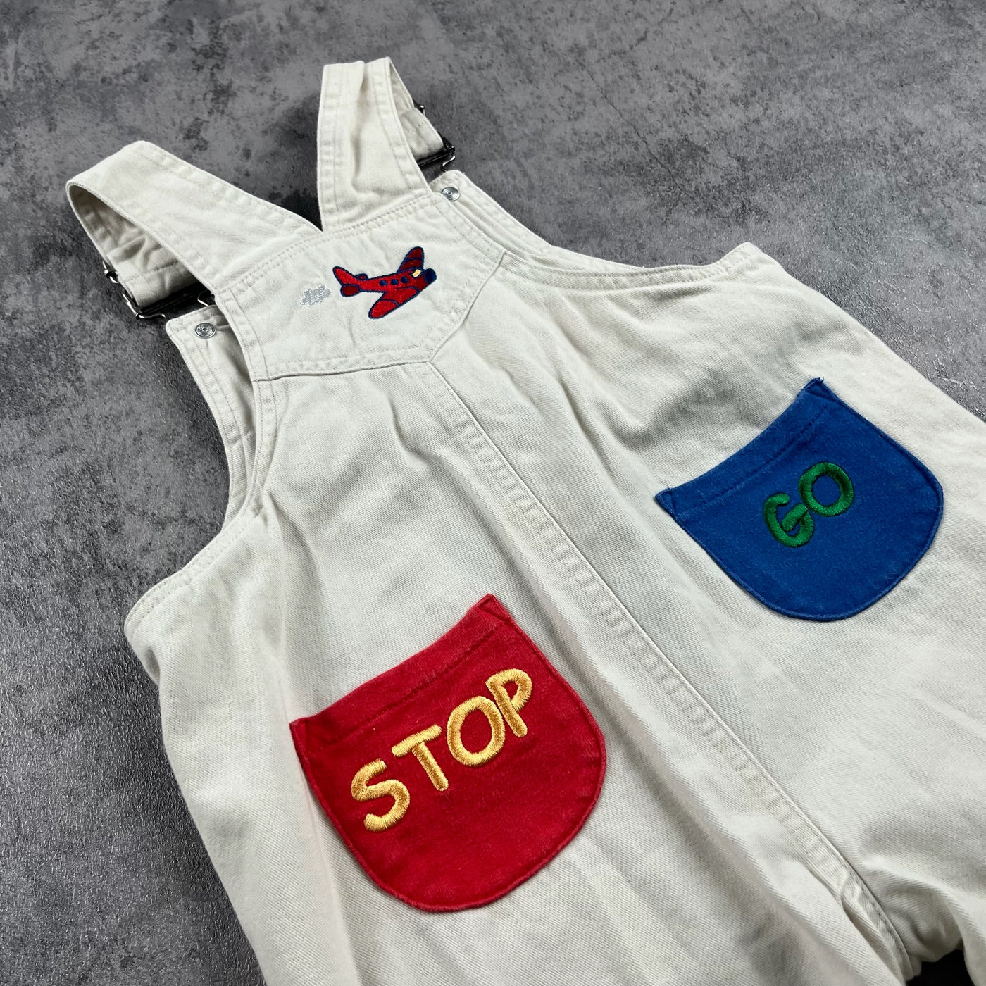 Vintage Stop & Go Overalls 24 Months