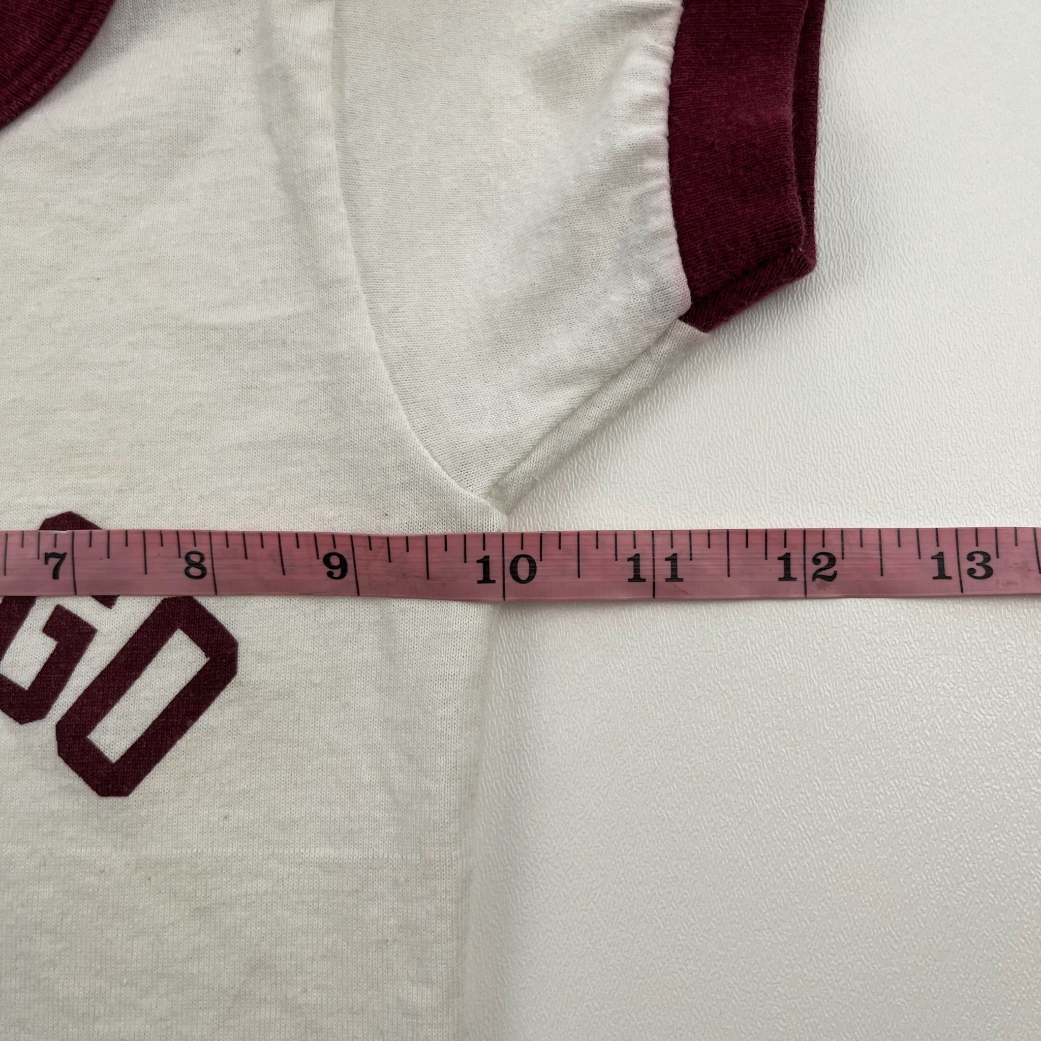 Vintage University Of Chicaco Champion Ringer 2T