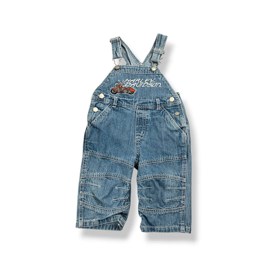 Vintage Harley Davidson Overalls 12-18 Months